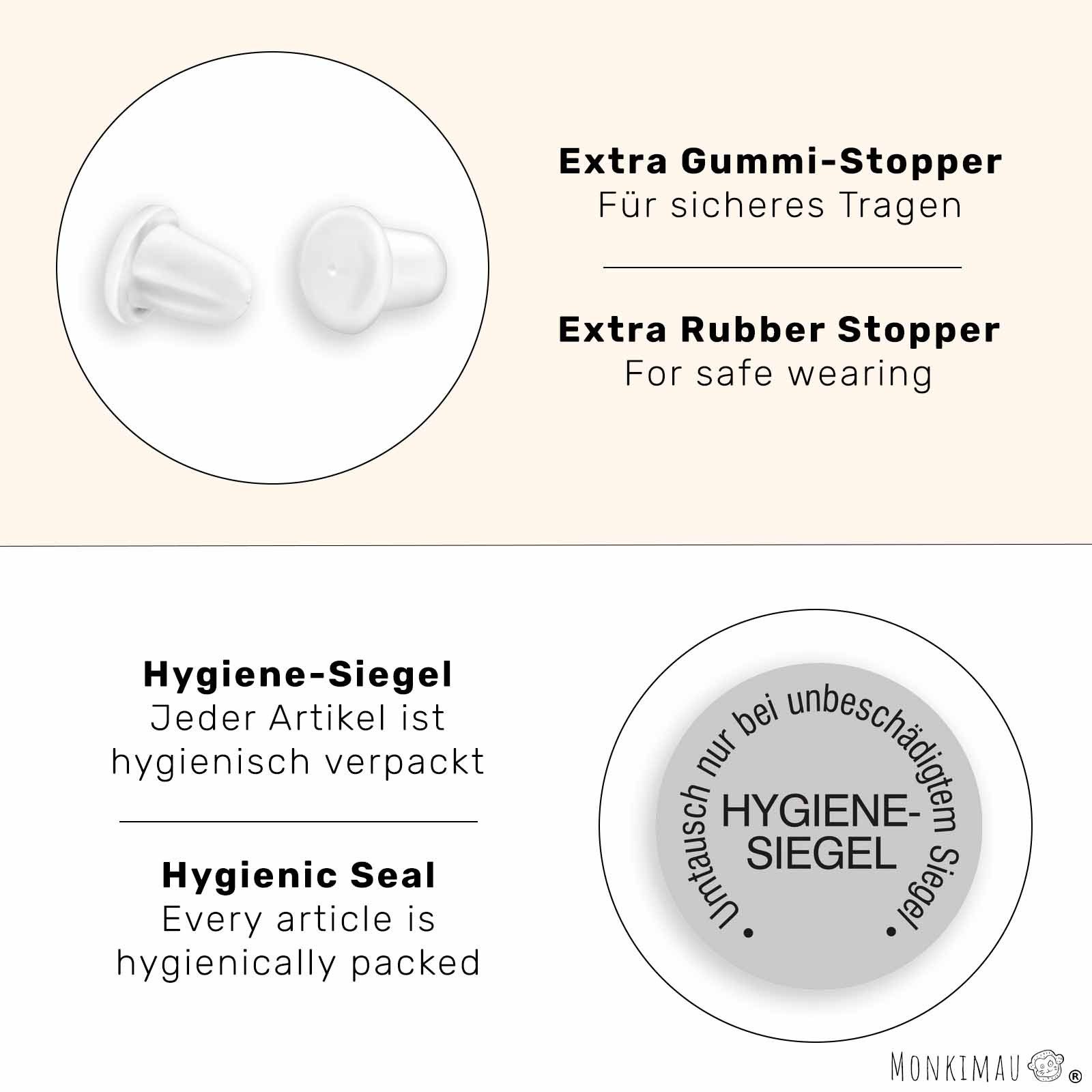 Monkimau Ohrring-Set Erdbeere Kinder Ohrringe Kristalle 925 Silber Ohrstecker, Hypoallergen