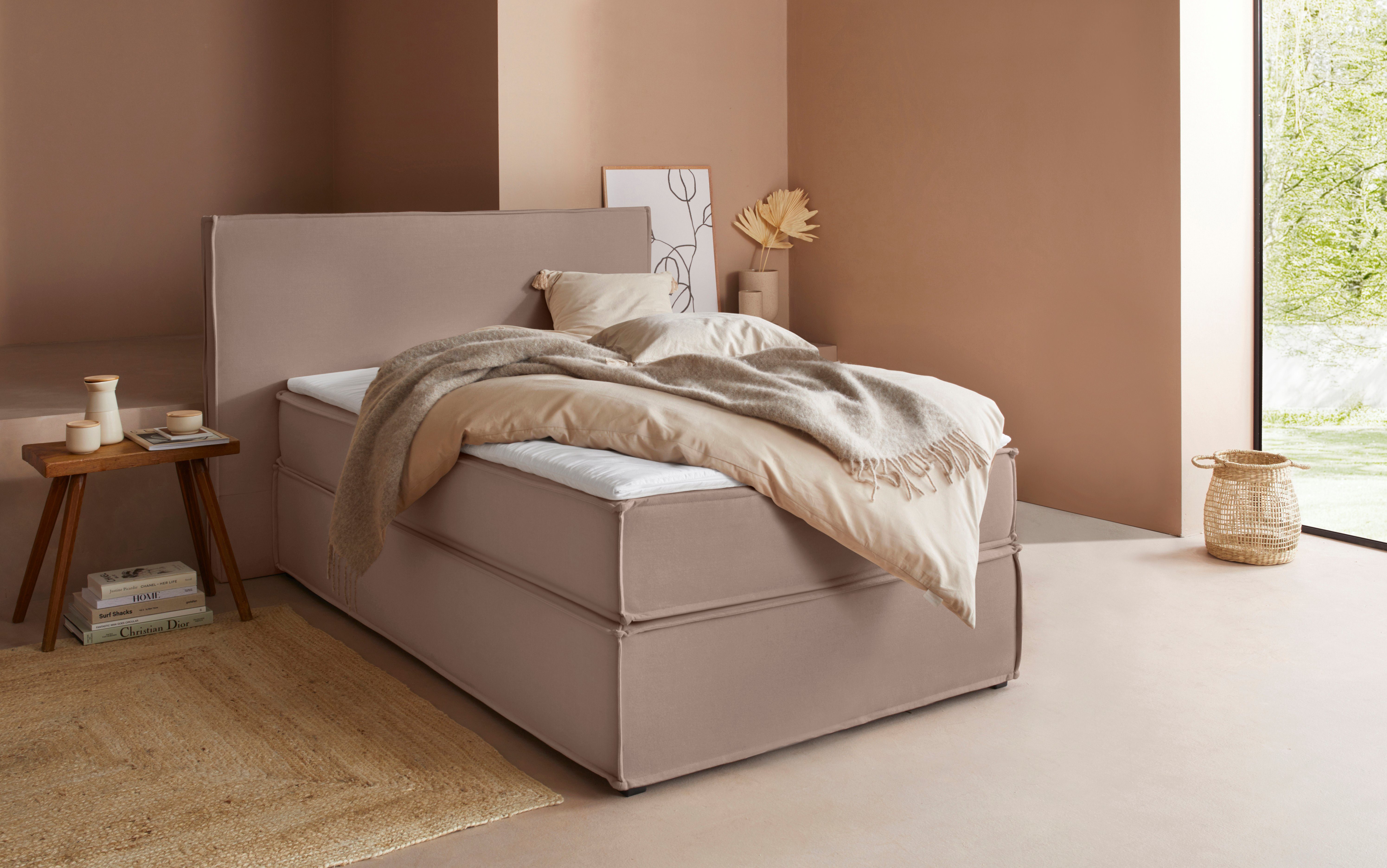LeGer Home by Lena Gercke Boxspringbett Yuma, incl. Topper, in 4 Breiten, 3 Matratzenarten und je 2 Härtegraden