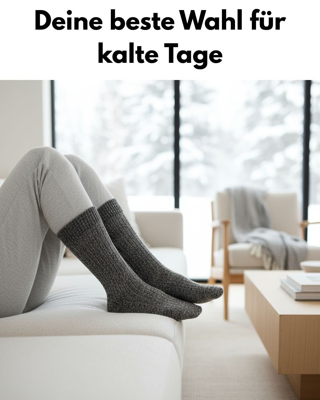 sockenkauf24 Norwegersocken 6 Paar warme Wintersocken Herren & Damen Wollsocken mit verstärkter Sohle in Schwarz Grau Anthrazit - 70301T – Bild 5 von 5