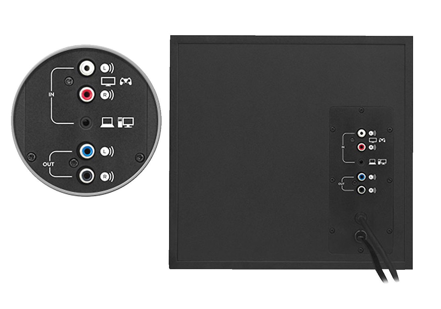 Logitech Z533 PC-Lautsprechersystem mit Subwoofer Multimedia Speaker Systen PC-Lautsprecher 2.1 (Kabelgebunden, 60 W, Kontroll-Panel, 3.5mm und RCA-Eingänge, einstellbare Bässe)