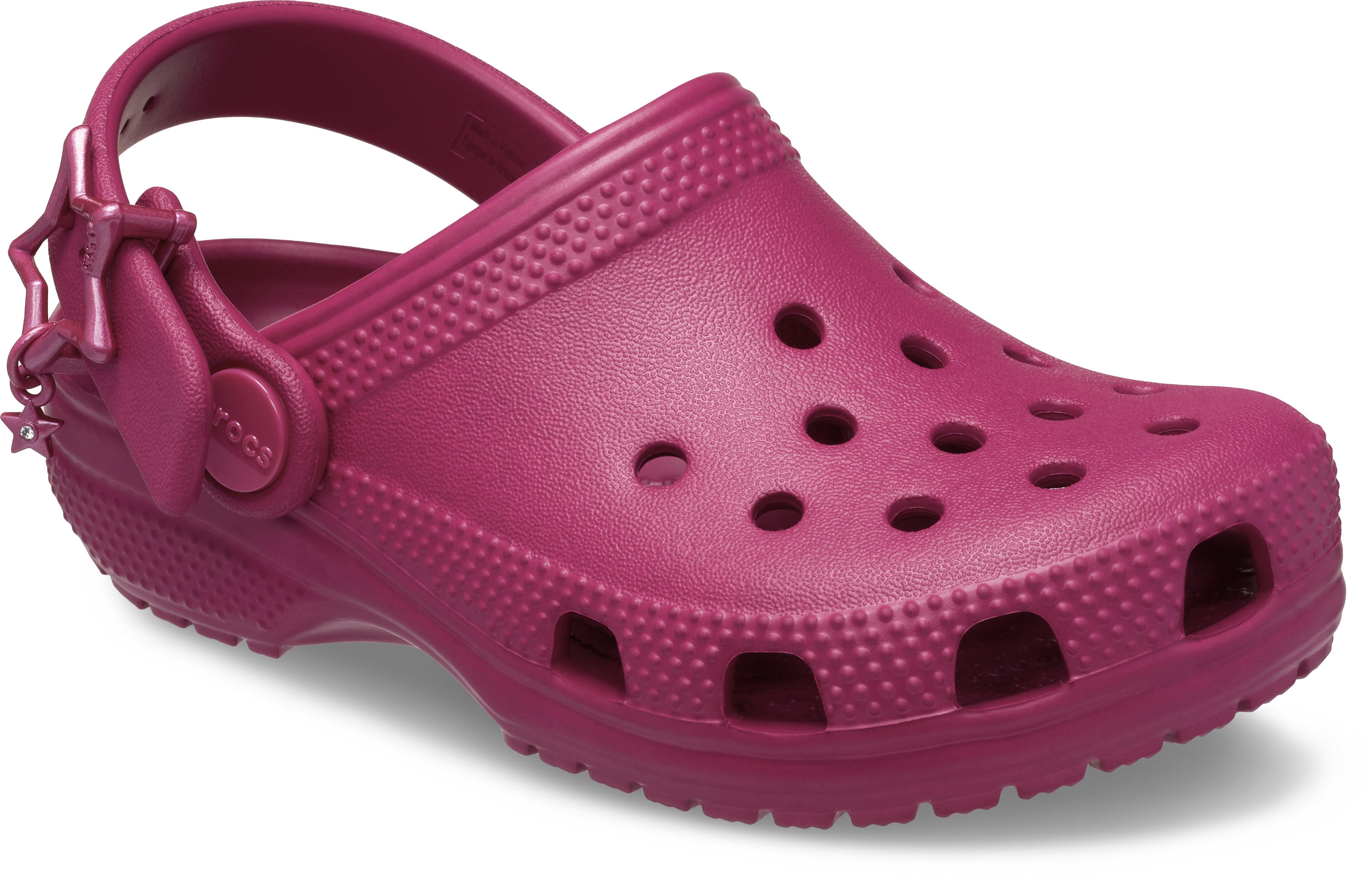 Crocs Classic Star Buckle Clog T Clog Schlupfschuh, Hausschuh mit Luftöffnungen