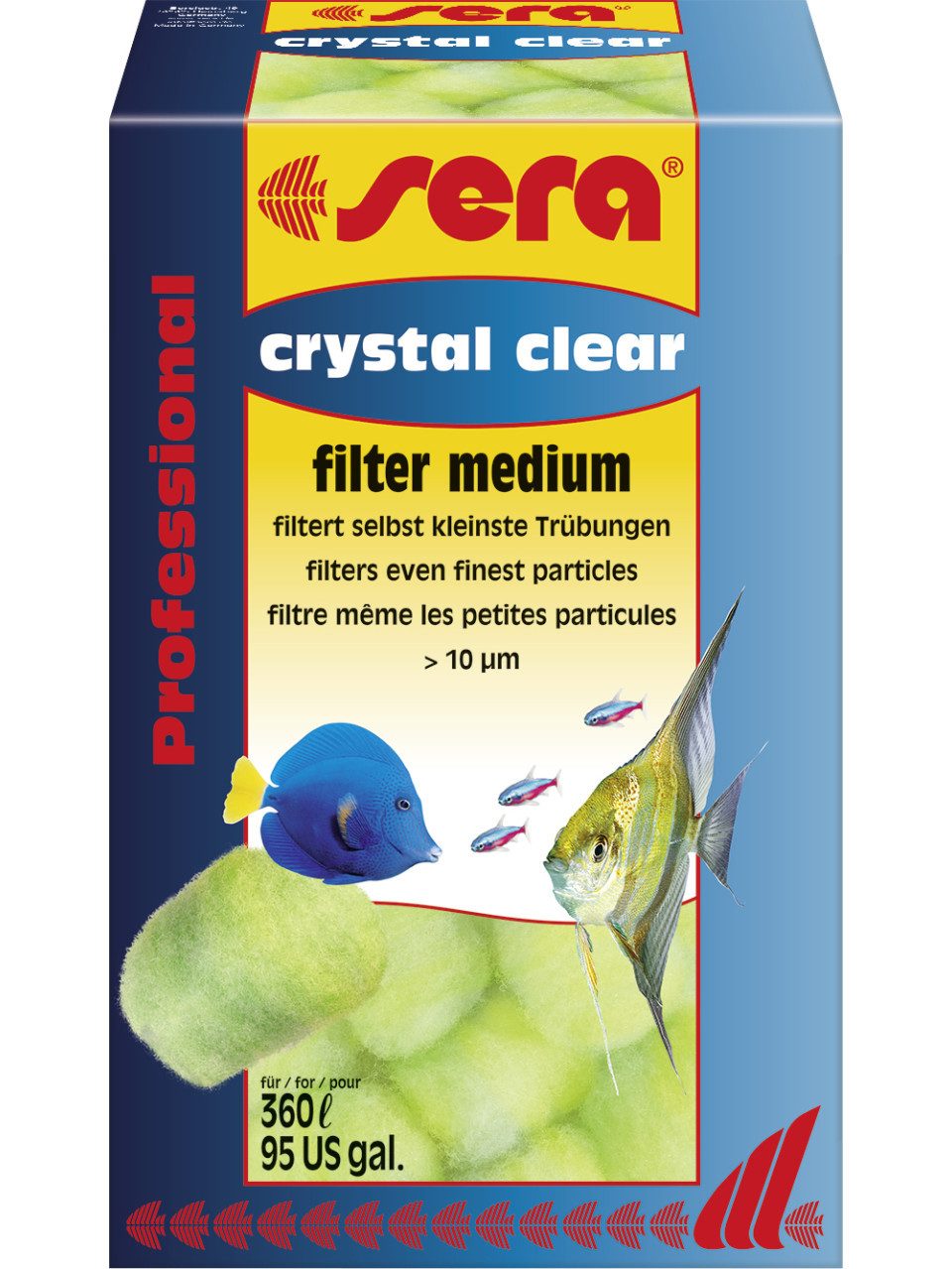 Aquariumfilter sera crystal clear Professional 12 Stück