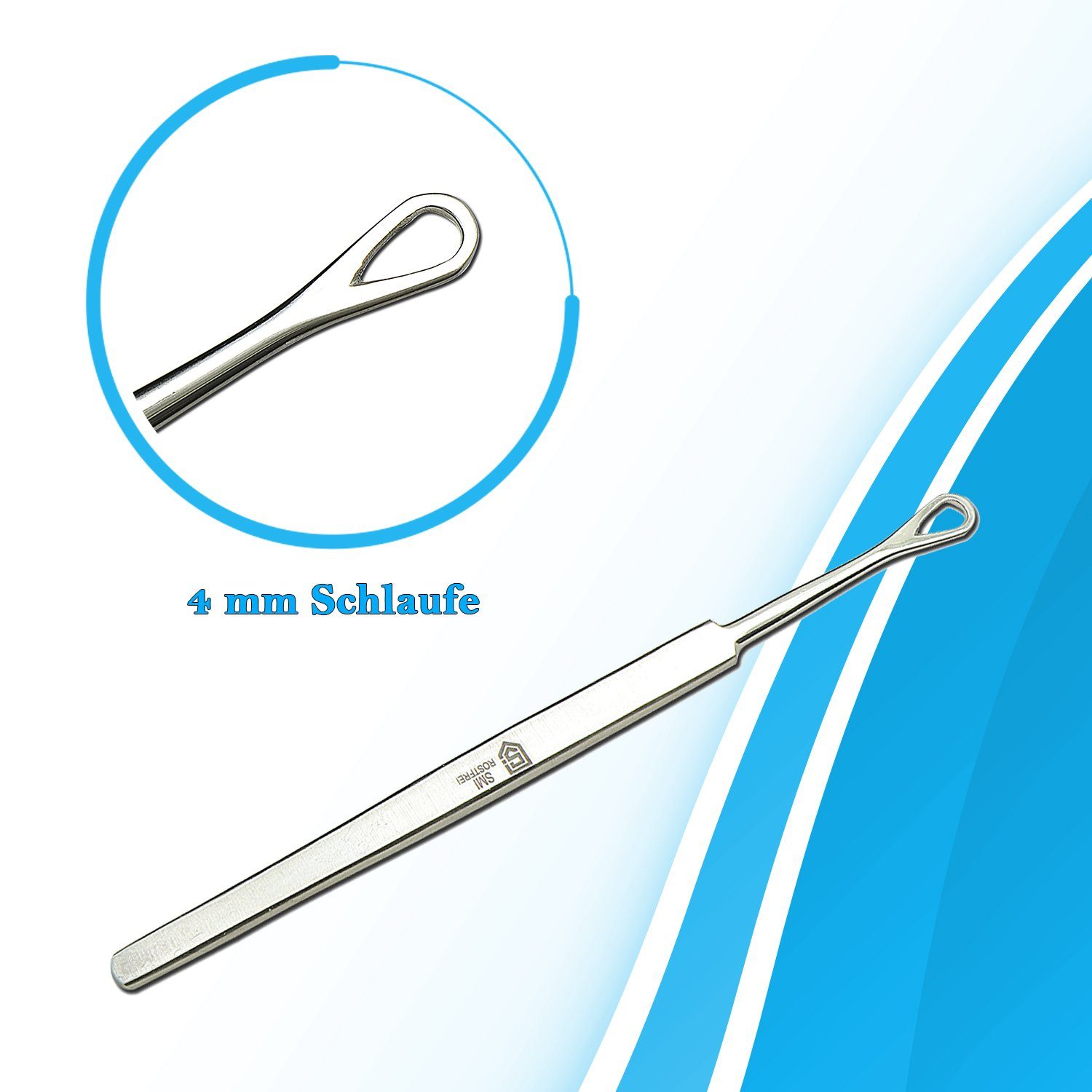 SMI Mitesserentferner Komedonenquetscher Mitesserentferner Pickelentferner 5,5 zoll, für Damen & Herren