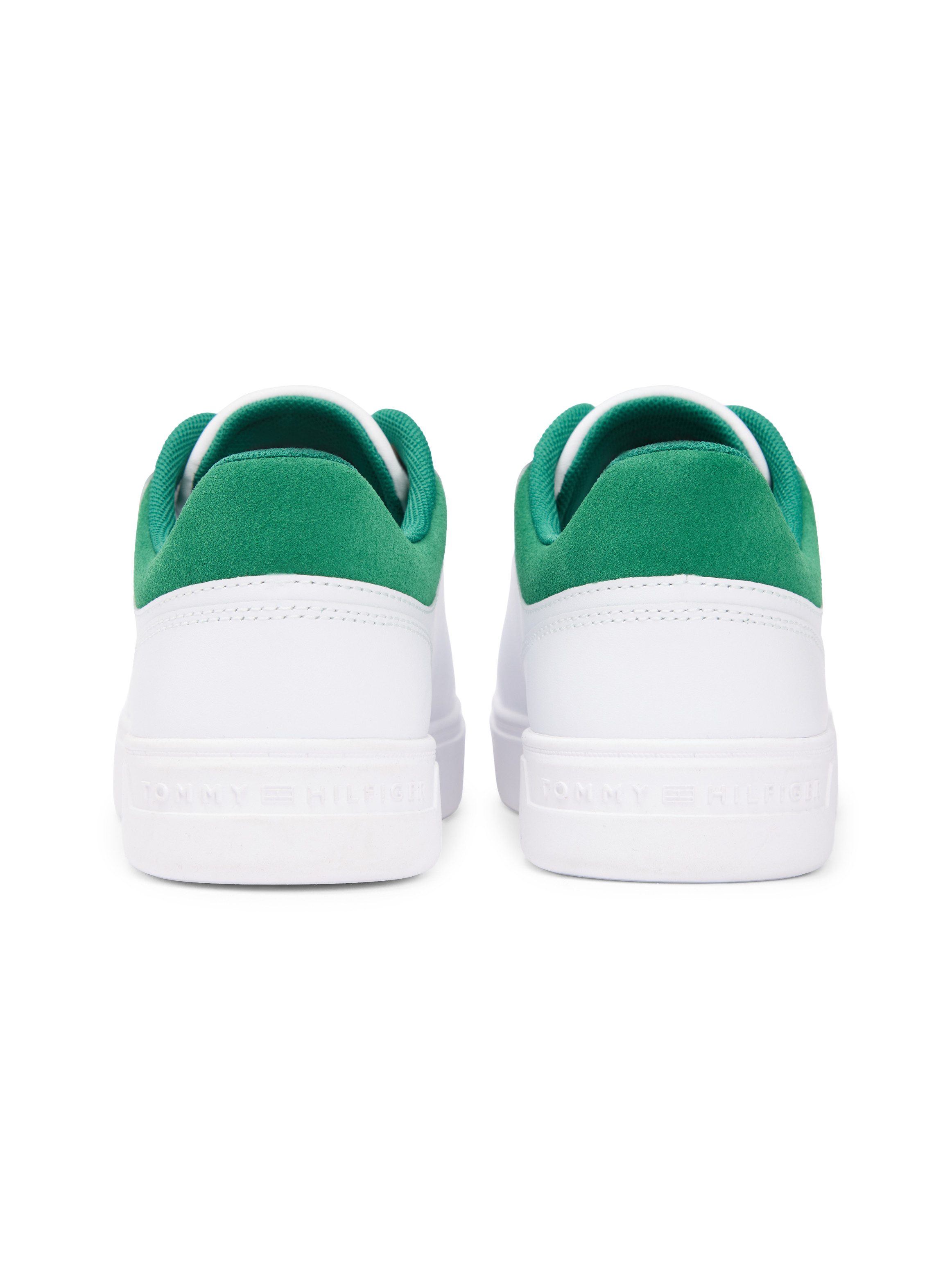 Tommy Hilfiger CASUAL CUPSOLE SNEAKER Plateausneaker, Freizeitschuh, Halbschuh, Schnürschuh, Kontrastbesatz an der Ferse