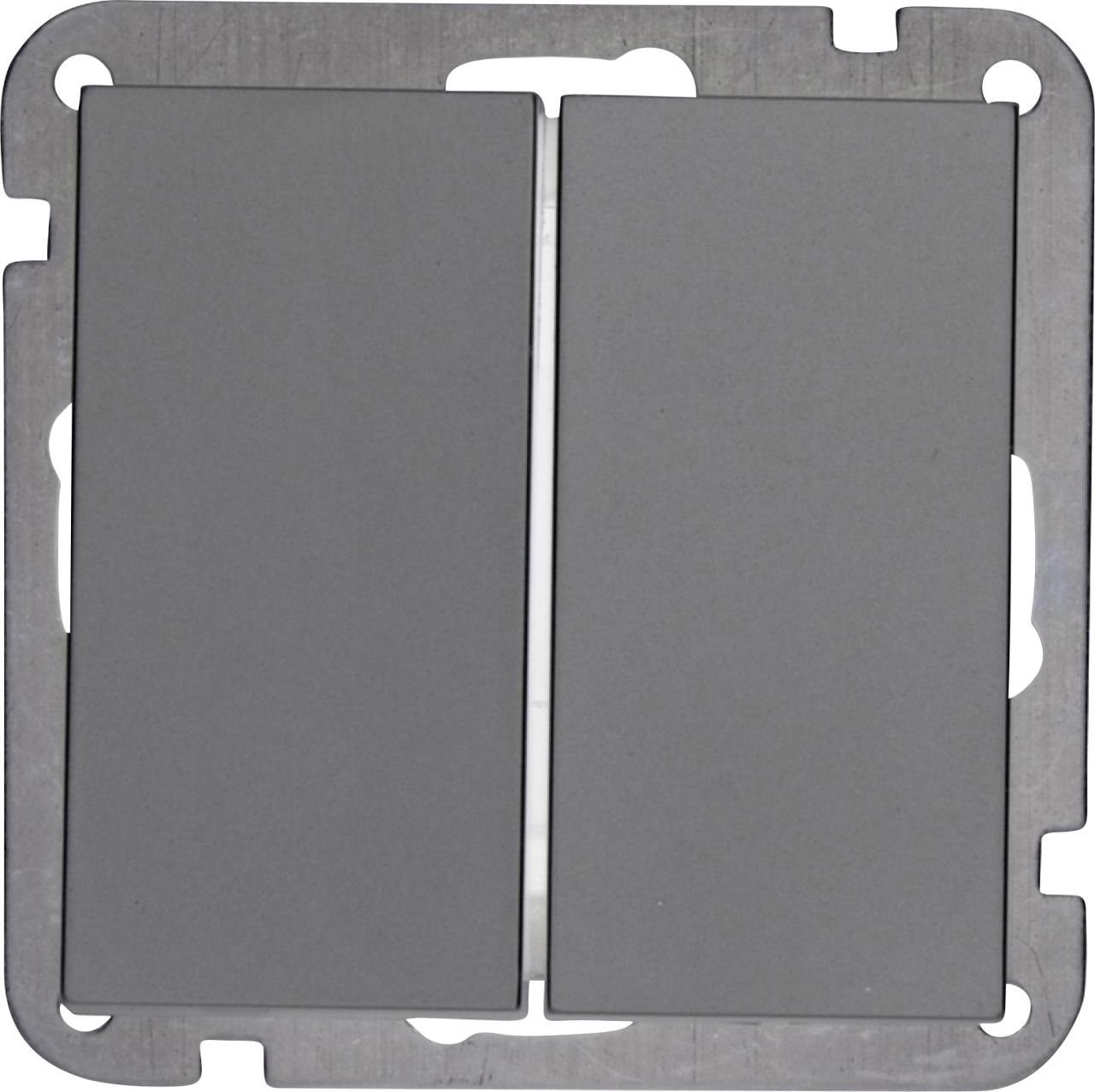 Thumbnail - UNITEC Lichtschalter Unitec Serienschalter mit Wippe silber, Serie