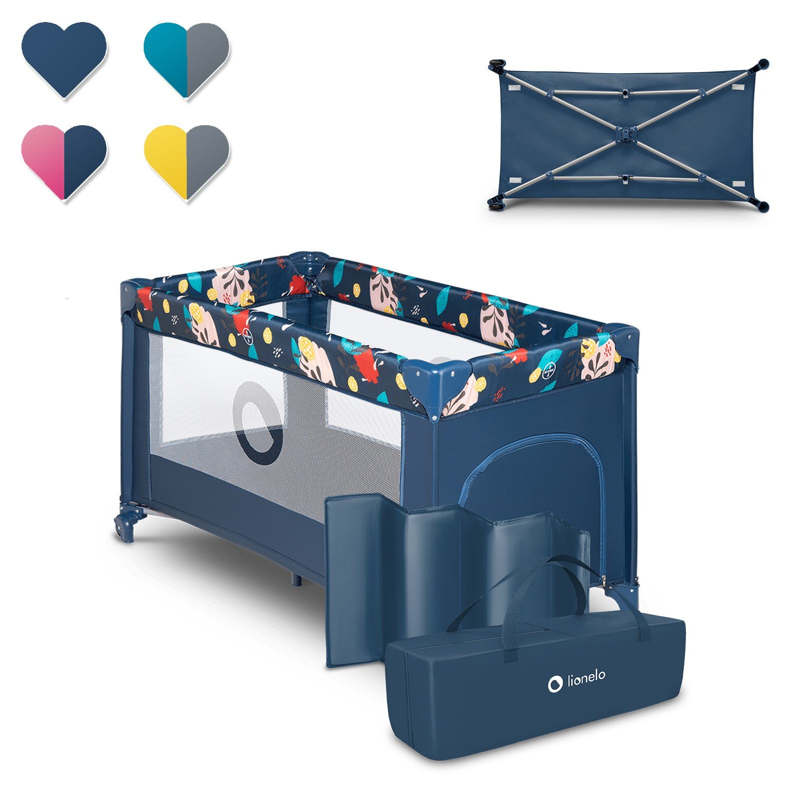 lionelo Baby-Reisebett Stefi, 120x60 cm Tragetasche günstig online kaufen