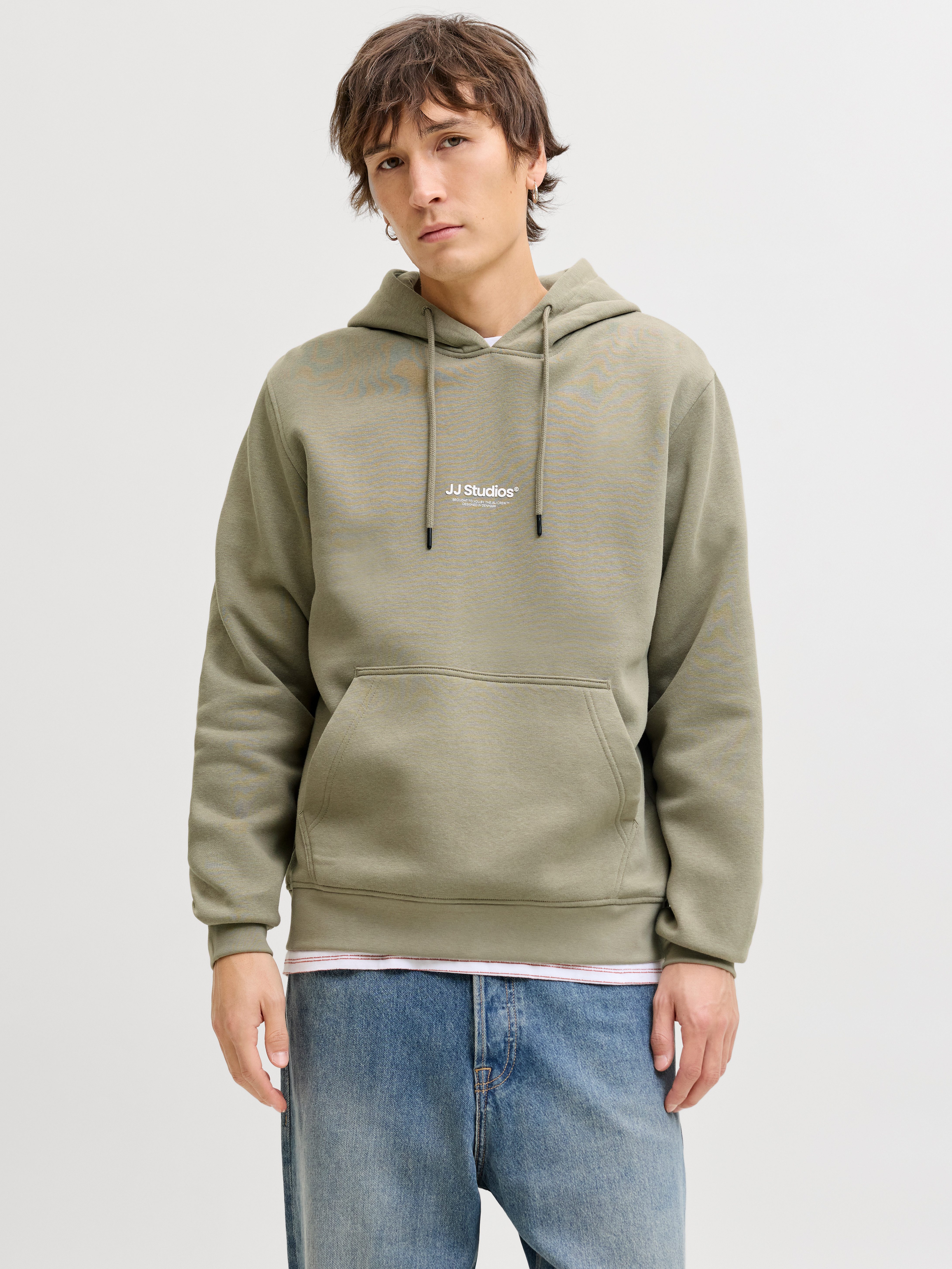 Jack & Jones Kapuzensweatshirt JJESOHO SWEAT HOOD NOOS Baumwollmischung, relaxed fit