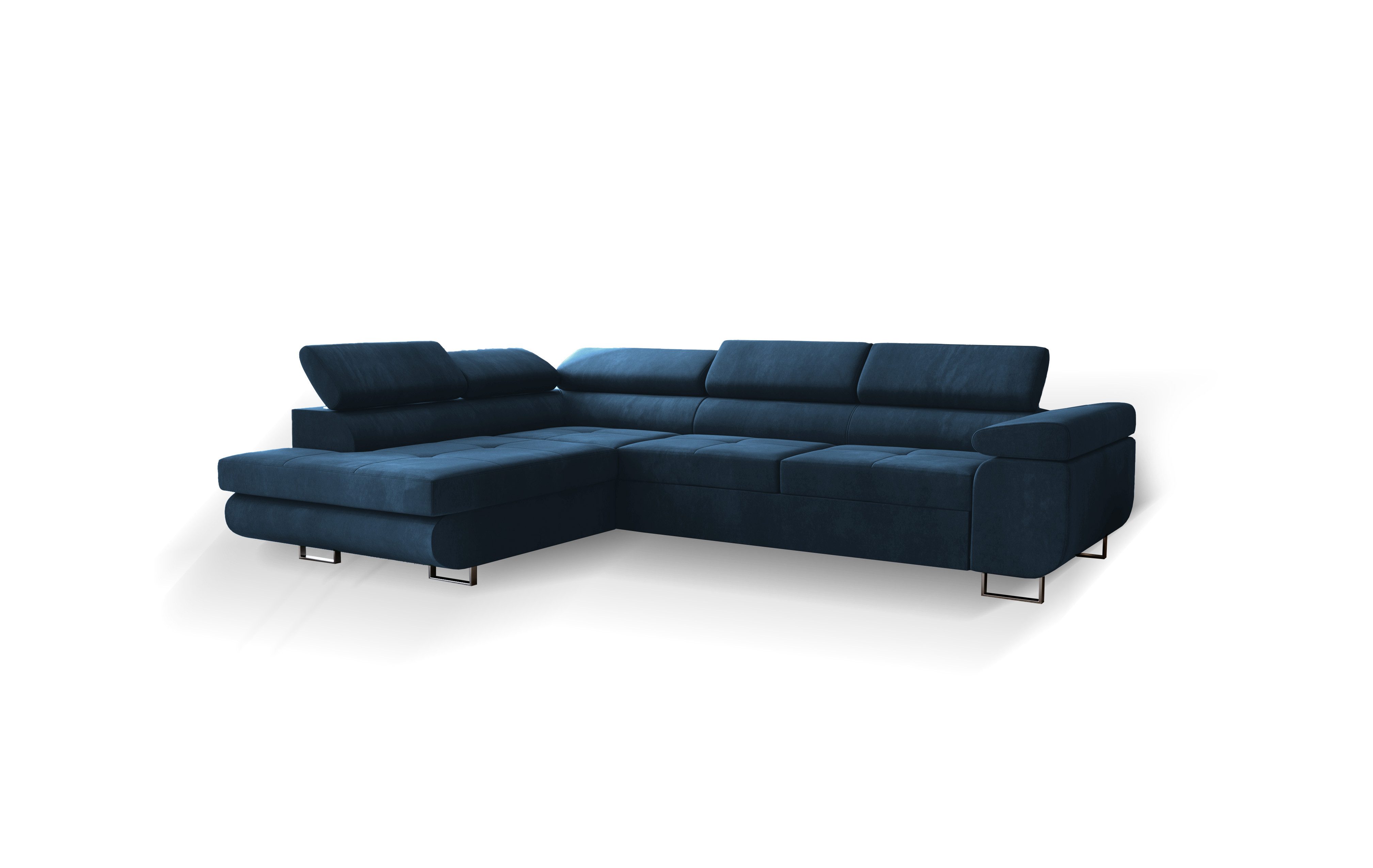 Goldstoff Ecksofa mit Schlaffunktion - Designersofa, günstig online kaufen