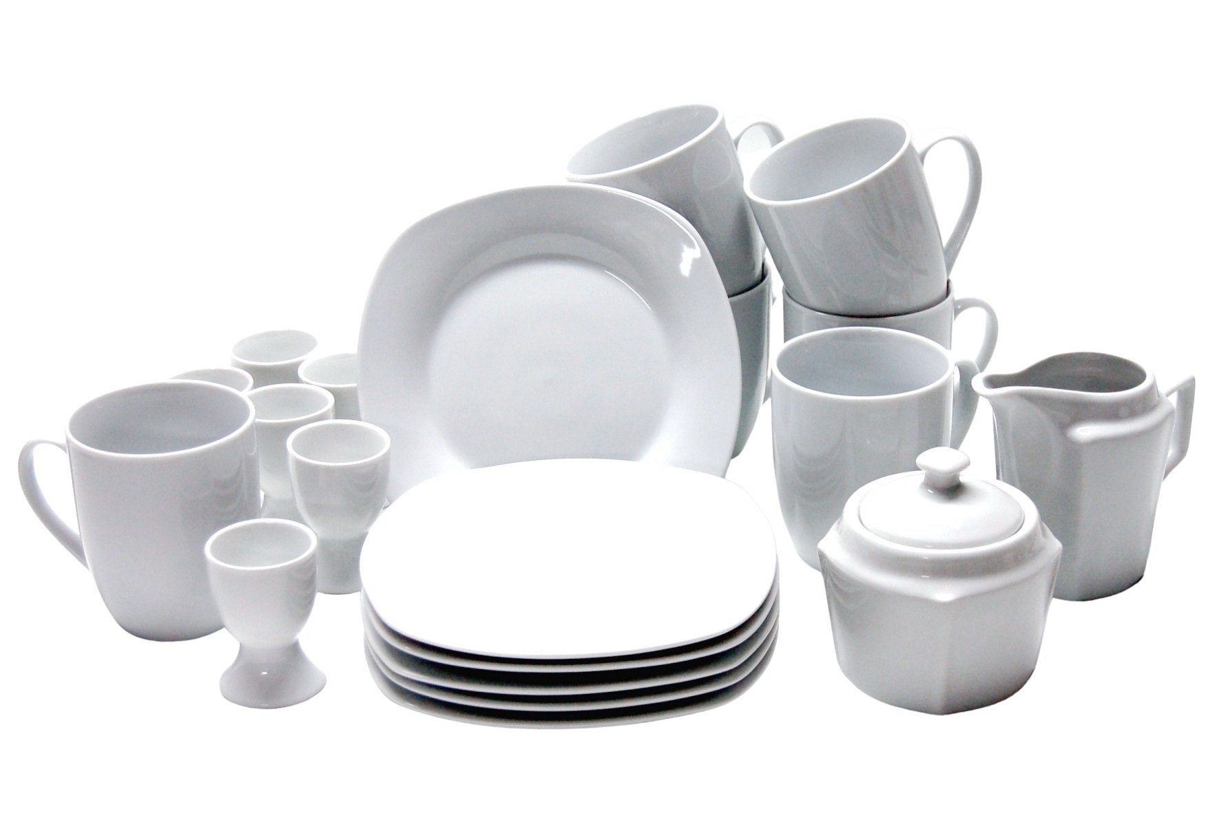 Retsch Arzberg Kaffeeservice Kaffeeset - Frühstück Set Venezia Retsch Arzberg - 20tlg. (20-tlg), Mikrowellengeeignet