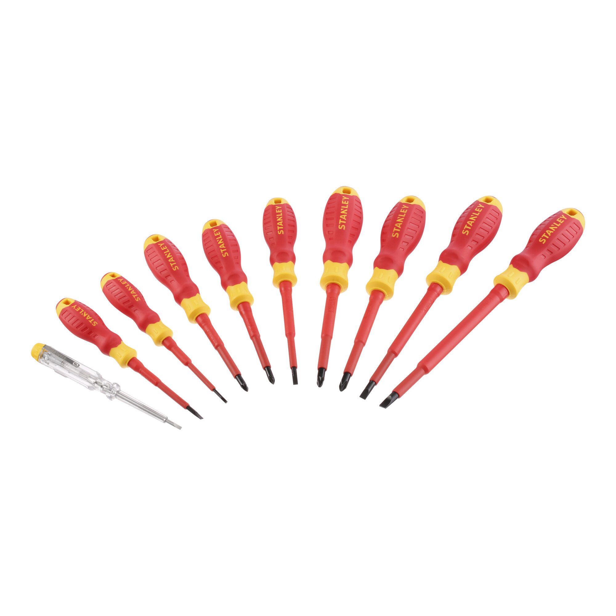 STANLEY Schraubendreher Stanley STANLEY VDE Schraubendr. Set, 10-teilig 10 Stk