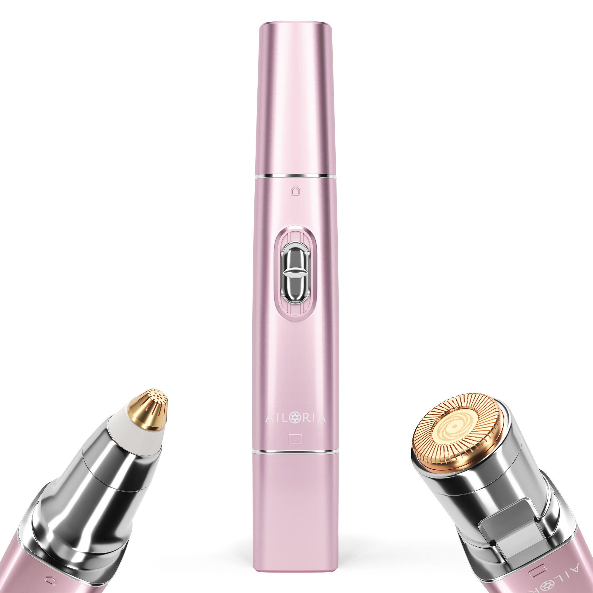 AILORIA Augenbrauentrimmer LIBERTY 2in1 Lipstick Rasierer, 2in1 Lipstick Rasierer