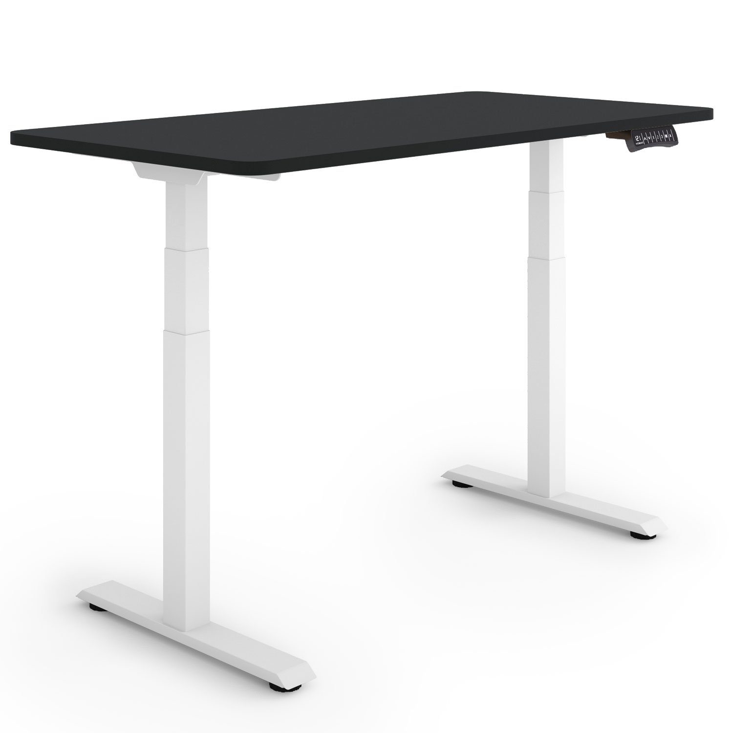 / Schwarz cm Tischplatte: 60,5 Germany, cm x ESMART Rahmen: 120 Weiß Höhe: 60 - ESMART 125,5 Schreibtisch