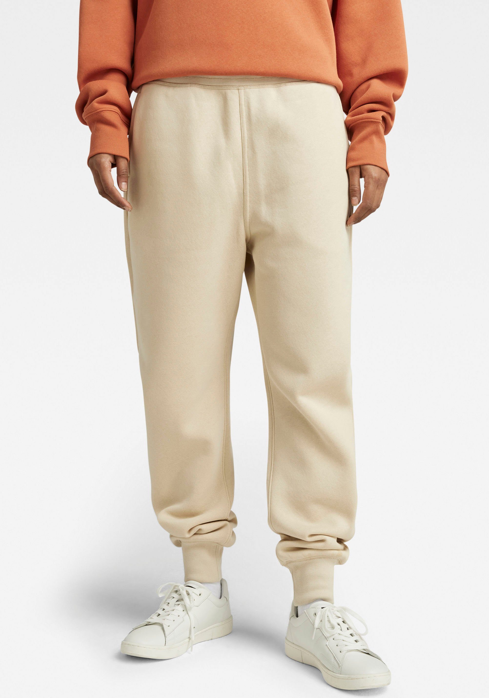 G-Star RAW Sweatpants Sweathose Premium core 2.0 mit elastischen Bund und Tunnelzug brown rice | Jogginghosen