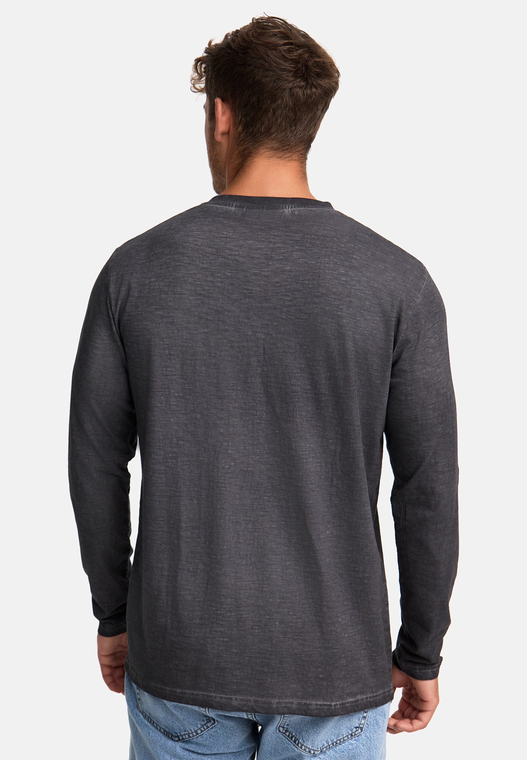 Indicode Langarmshirt Herren INKilsone Shirt Langarm Herrenshirt lässiges Longsleeve mit modischer Knopfleiste