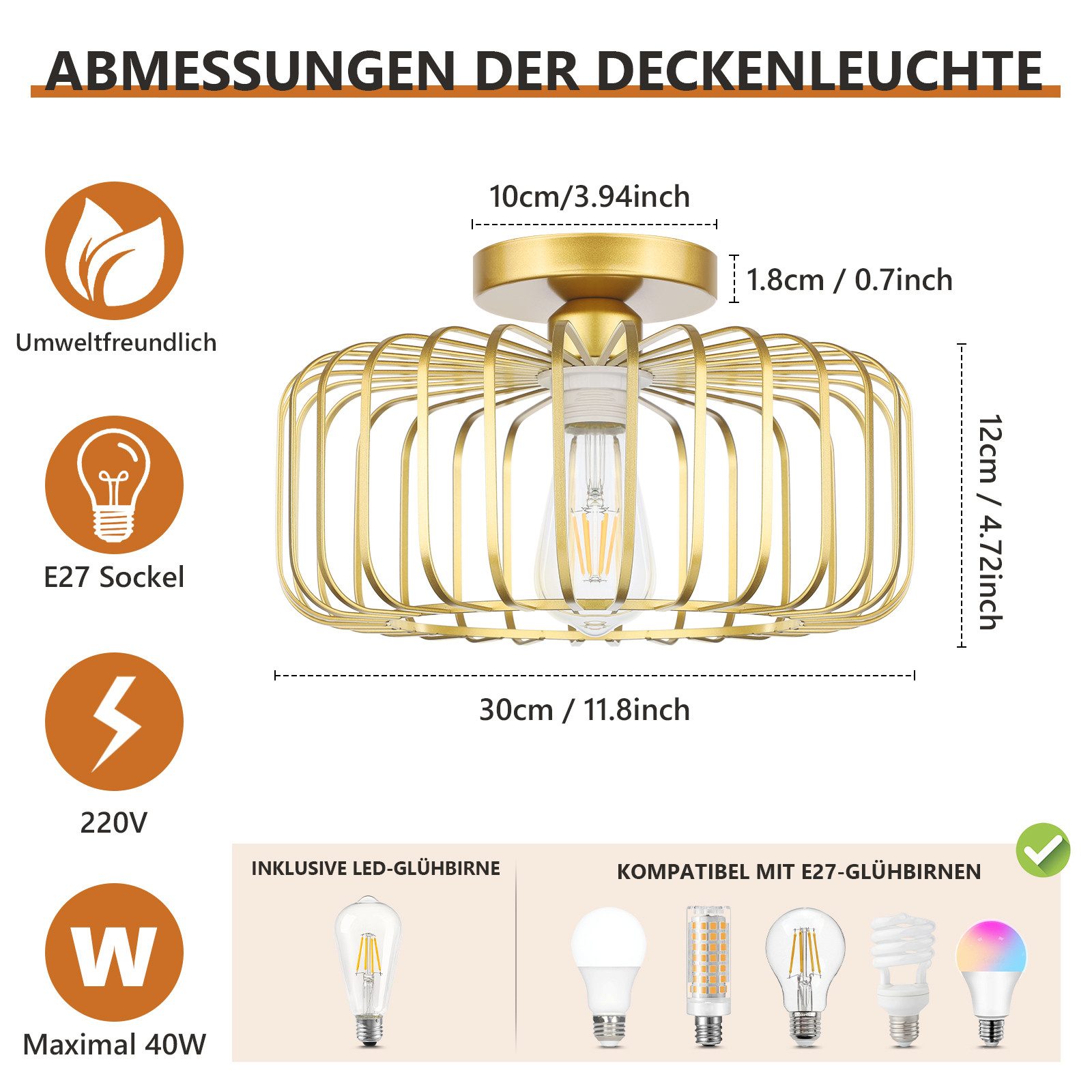 Sunicol LED Deckenleuchte Modern Deckenlampe aus günstig online kaufen