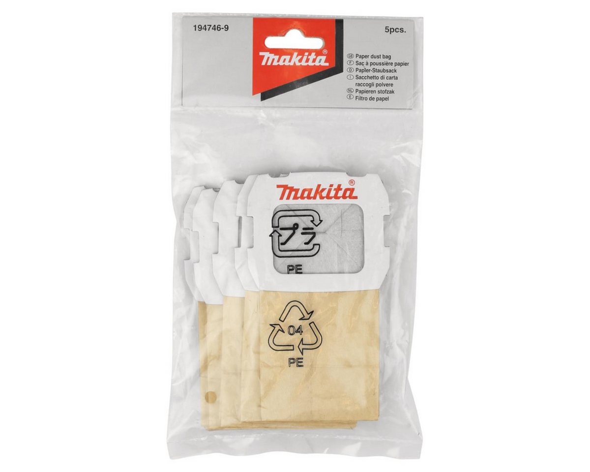Thumbnail - Makita Akku-Multifunktionswerkzeug Makita 194746-9 Staubsack Papier 5Stk, Produkt, Makita, Makita Werkzeug und Geräte fü...