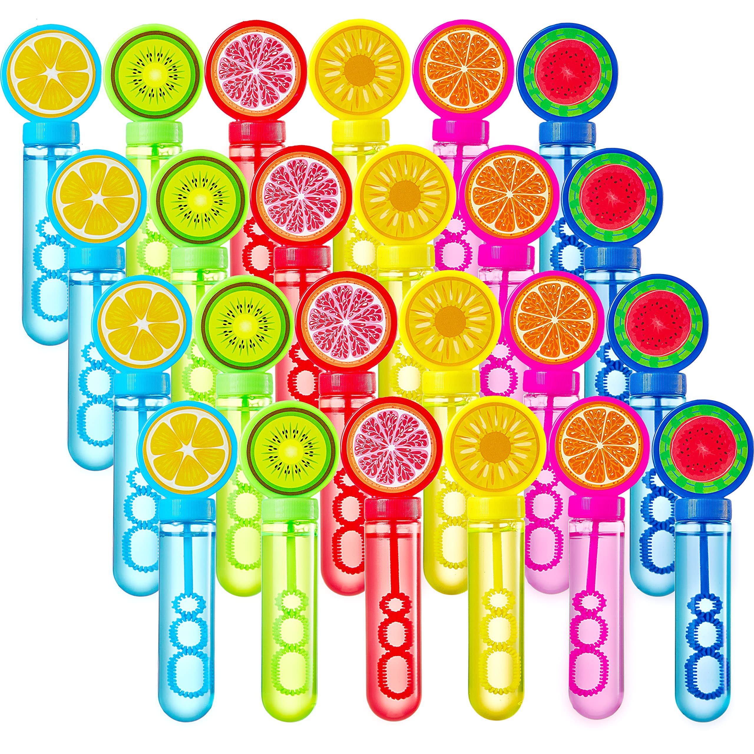 sloosh Seifenblasenstab SLOOSH 24Pk 1oz Fruit Mini Bubble Wands, Kids Party Favors