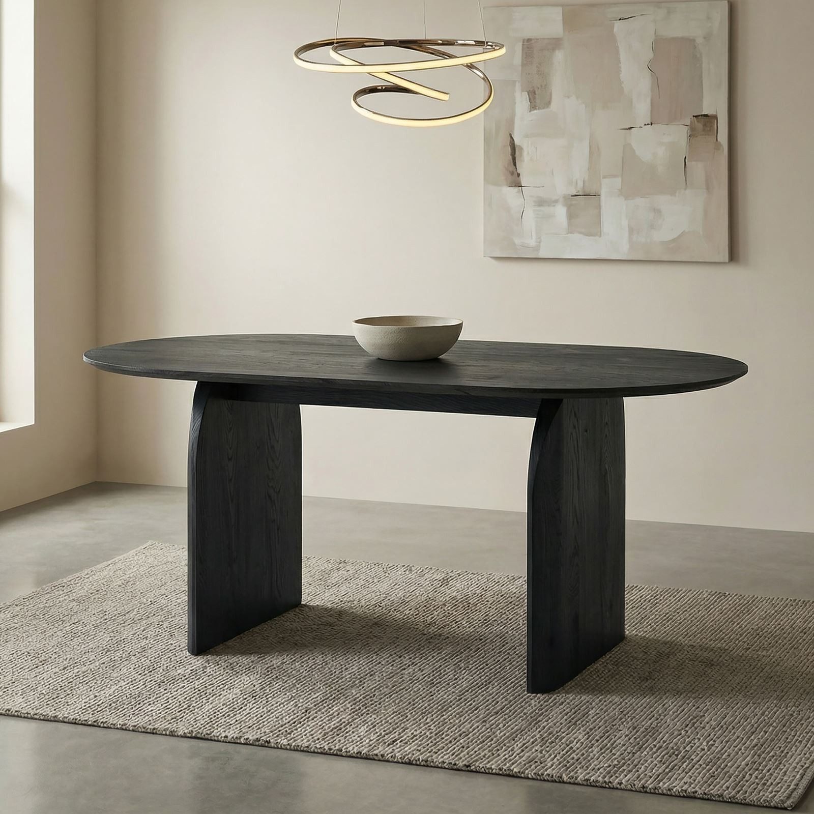 IDIMEX Esstisch MALA, Esszimmertisch oval mit robuster Tischplatte180 x 90 günstig online kaufen