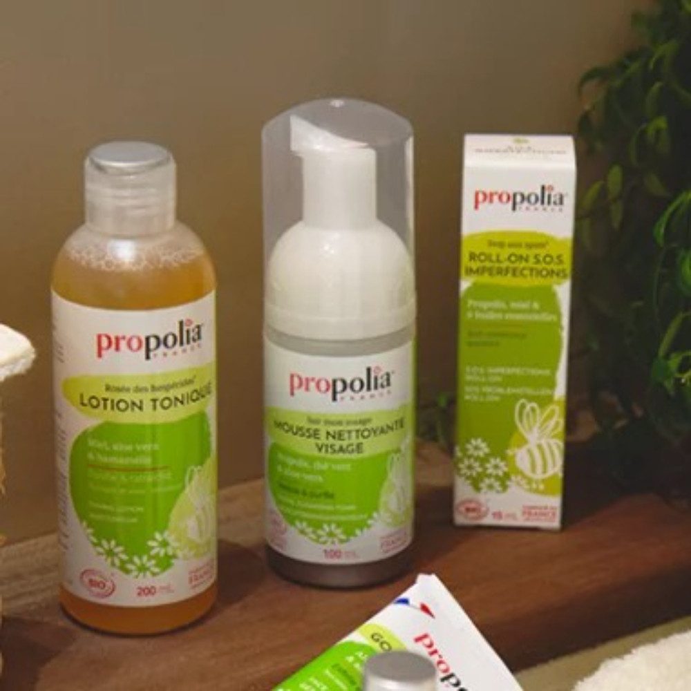 propolia Salzpeeling Face Scrub Gesichtspeeling mit Aloe Vera - Natural Face Exfoliator, 1-tlg., Organic Face Scrub mit Aprikosenkern - Sanftes Facial Peeling