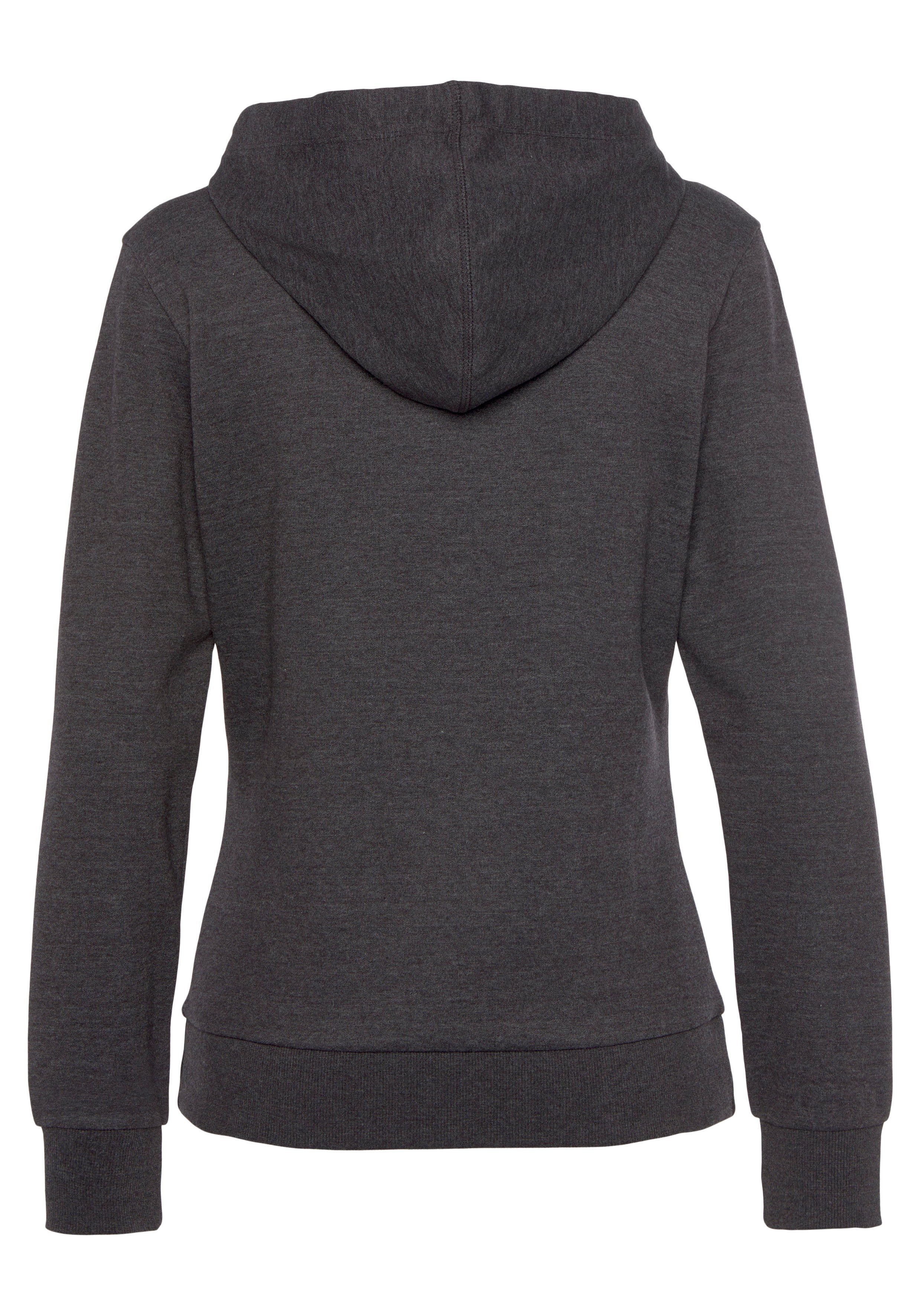 Bench. Loungewear Kapuzensweatshirt mit glänzender Logostickerei, Loungewear, Loungeanzug