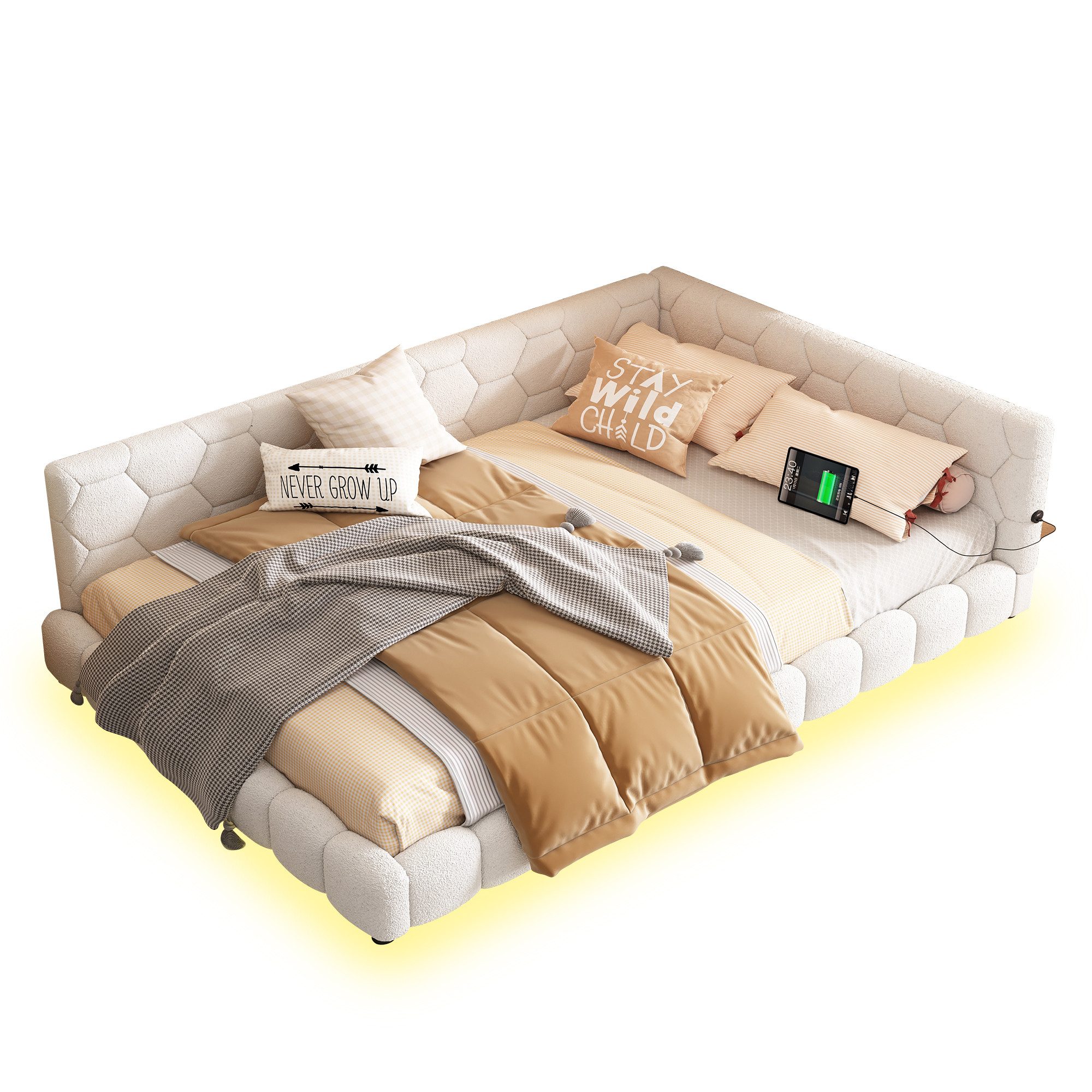 HAUSS SPOLE Schlafsofa 140*200cm mit Umgebungslicht, günstig online kaufen