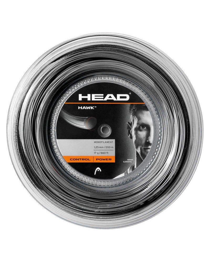 Tennissaite Hawk (Haltbarkeit+Power) schwarz 200m Rolle
