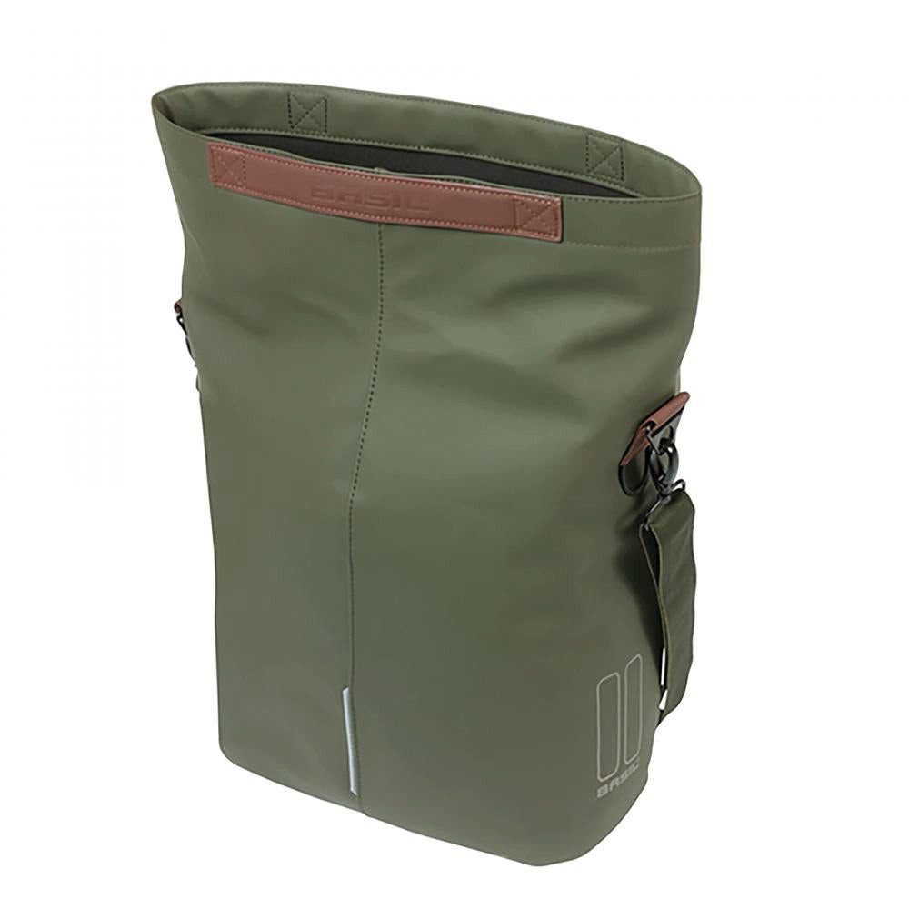 Basil Fahrradtasche Basil City Fahrradshopper MIK Hooks 14-16 L moosgrün