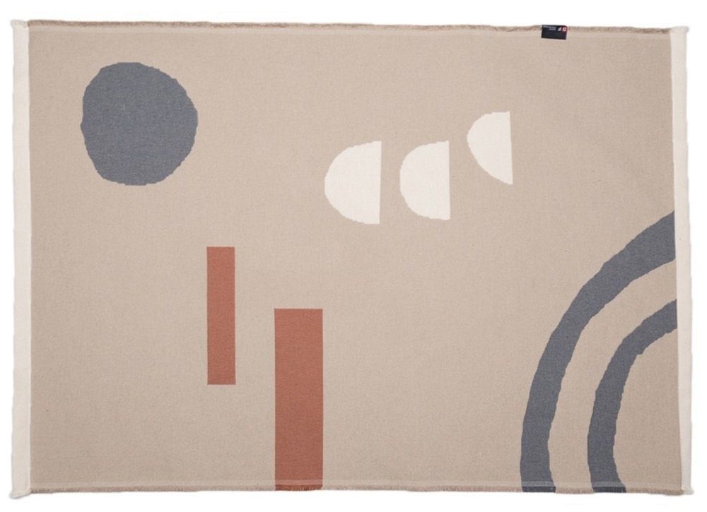 DAVID FUSSENEGGER Teppich Goliath 'Abstrakt' 75 x 120 cm Natur