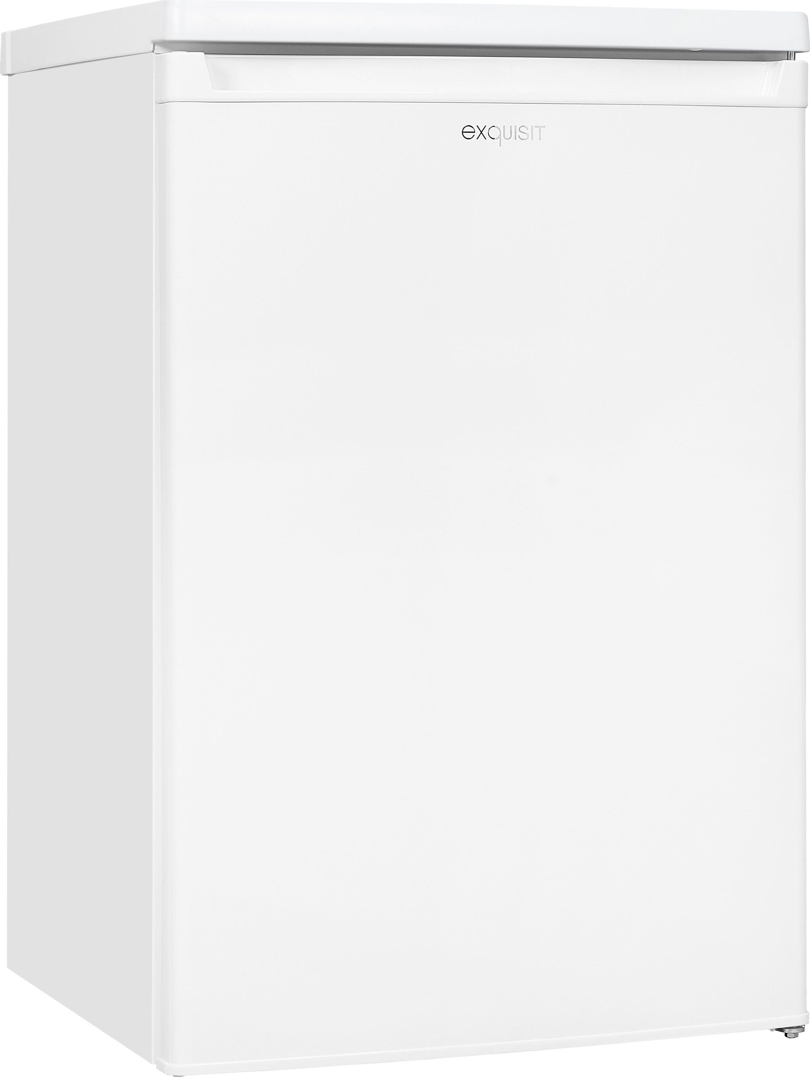exquisit Kühlschrank breit hoch, cm 85,5 55 cm KS16-4-E-040E weiss