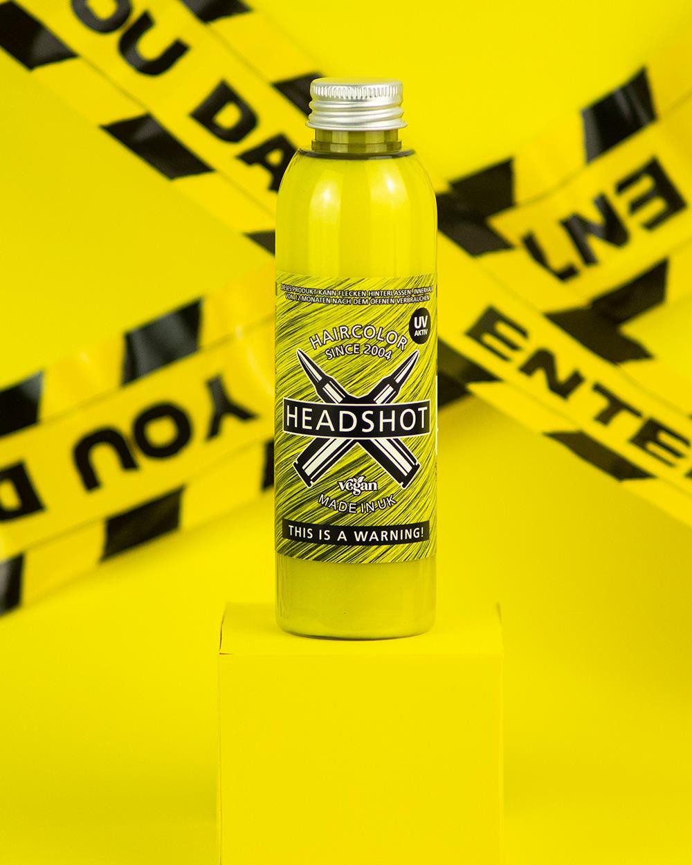 Haartönung Headshot Haartönung vegane Haarfarbe This is a Warning 150 ml, Packung, Chemikalien