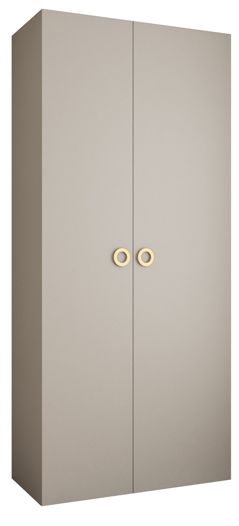 ABIKS MÖBEL Drehtürenschrank COMO 1 Schlafzimmerschrank mit Kleiderstange und Regalen