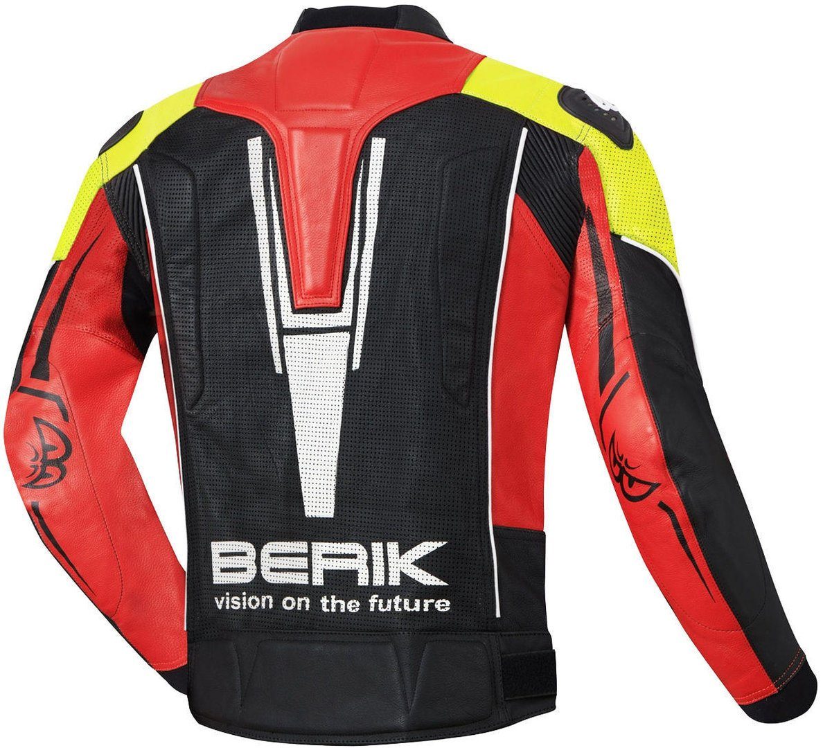 Berik Motorradjacke Street Motorrad Lederjacke Atmungsaktiv günstig online kaufen