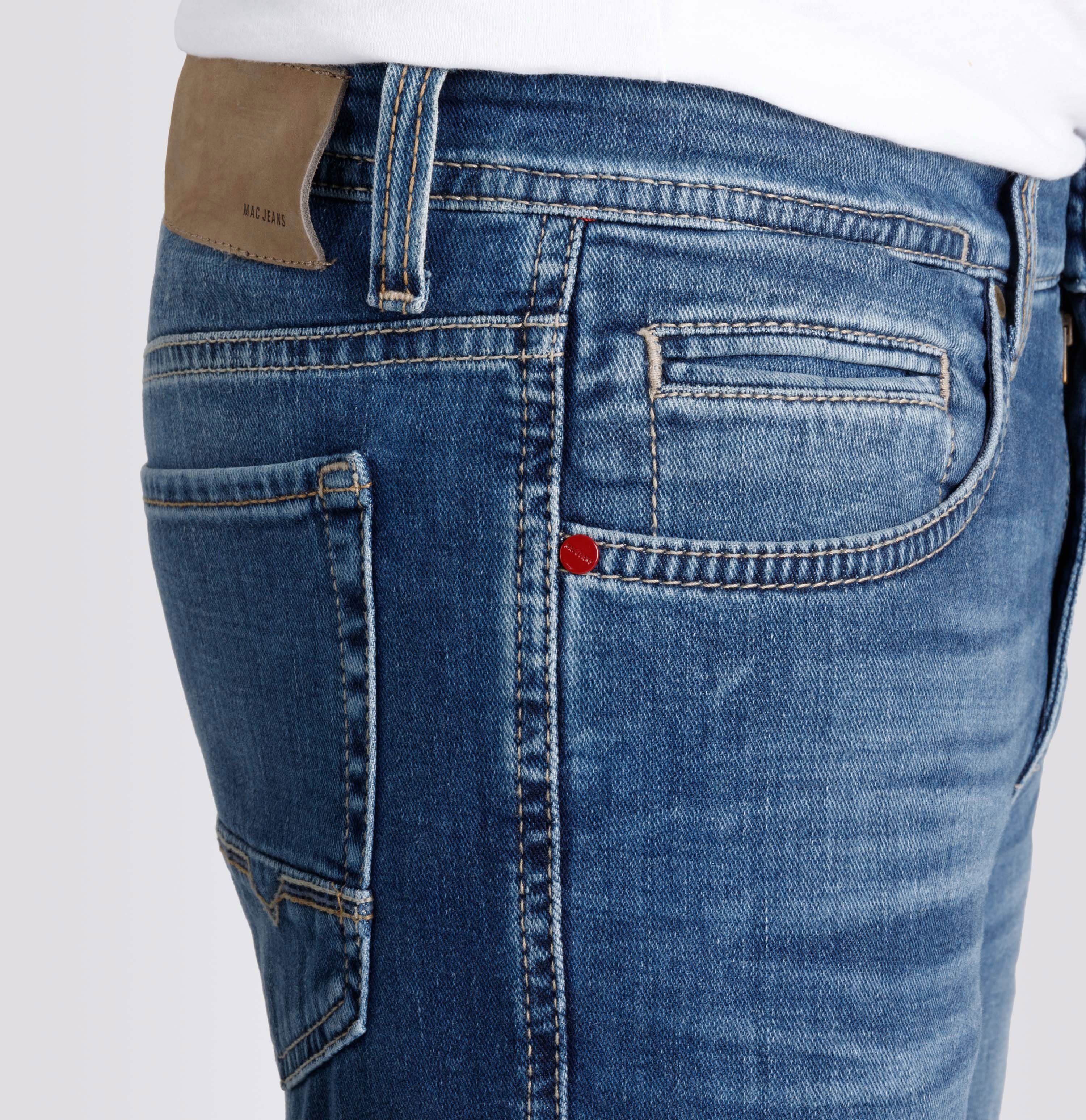 MAC 5-Pocket-Jeans Touch Wash Arne H690 Denim 0970L Soft Blue 3D Authentic Stretch - Easy