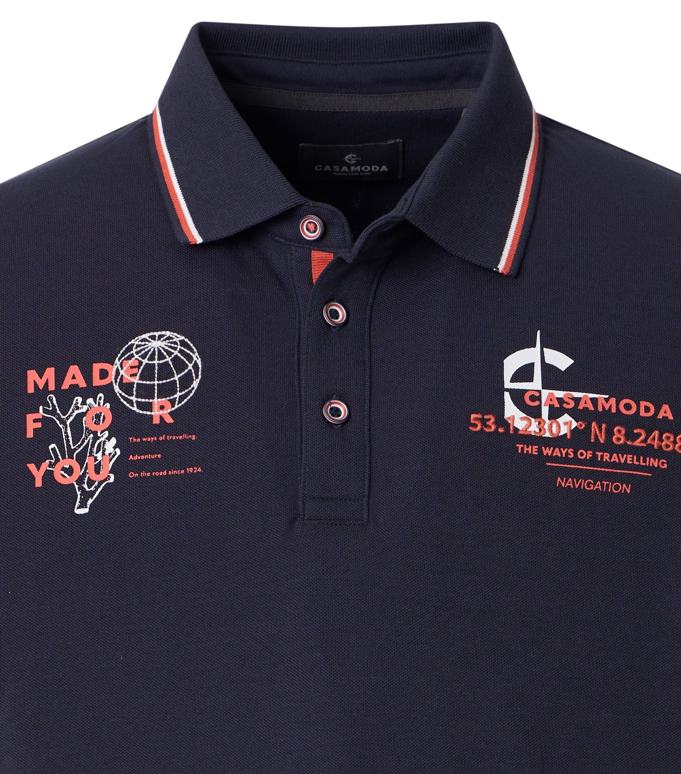 CASAMODA Poloshirt CASAMODA Polo-Shirt Print
