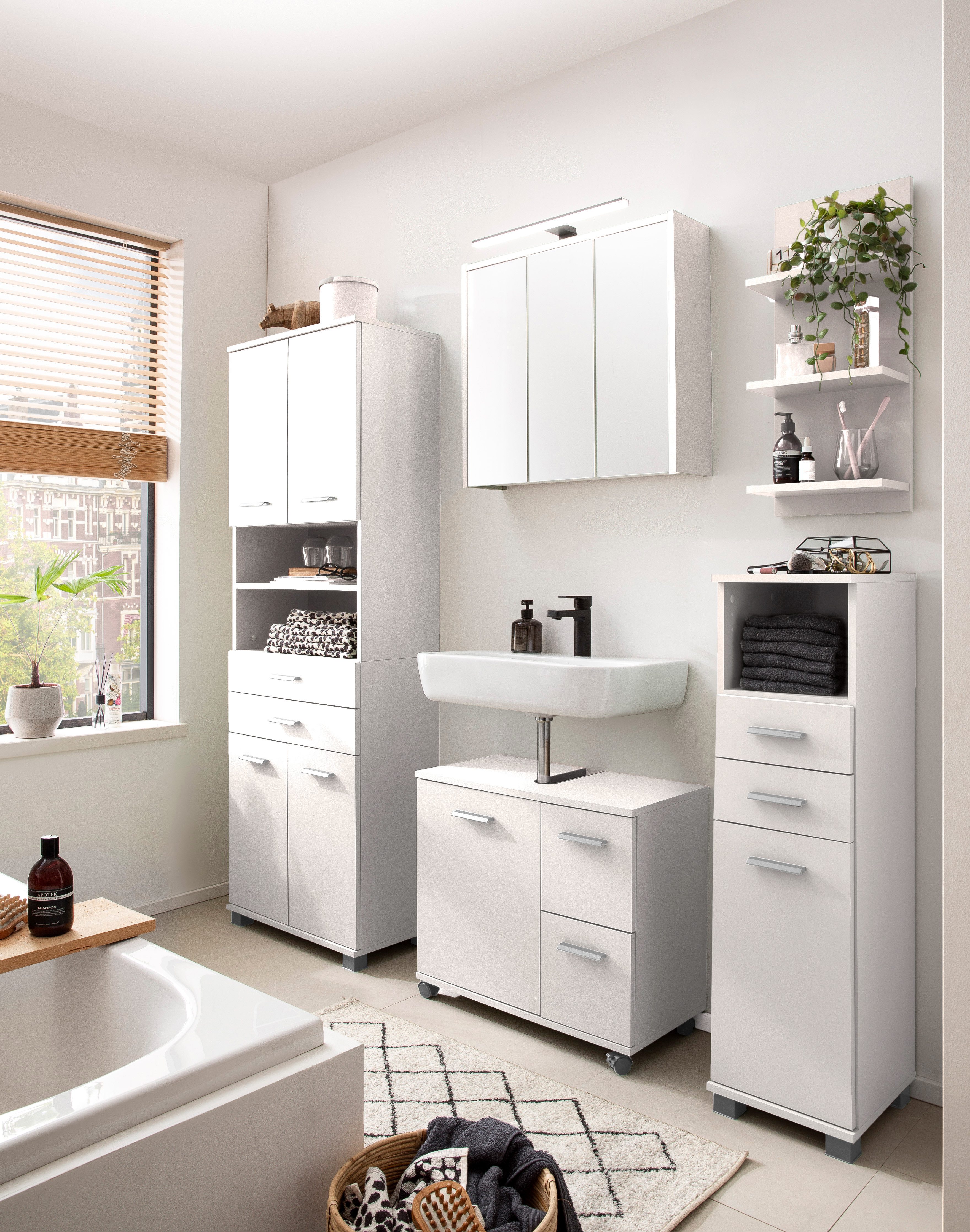 welltime Wandregal Palermo, Breite 30 cm made in Germany, 3 Regalböden günstig online kaufen