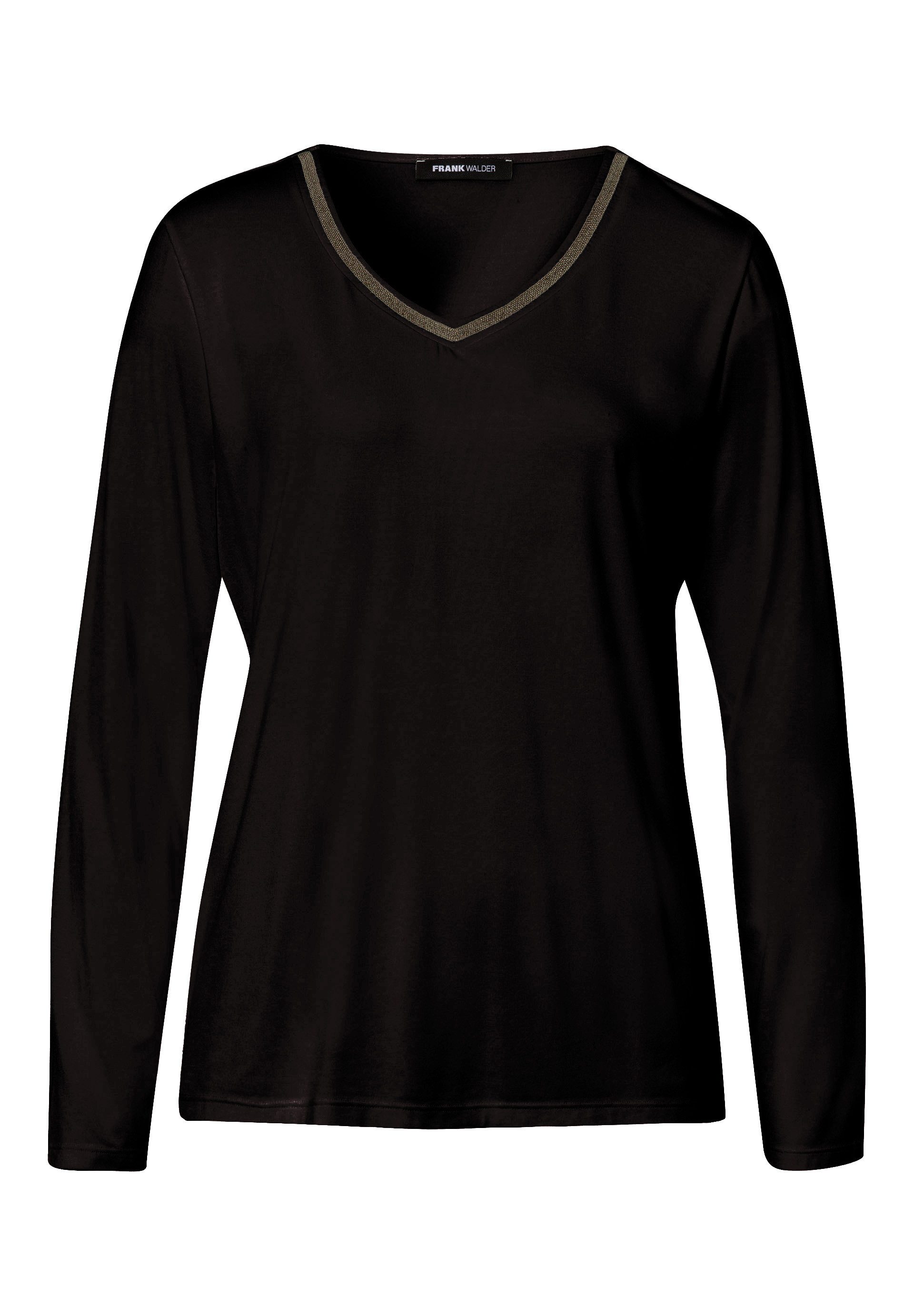 FRANK WALDER T-Shirt mit Glitzerdetail günstig online kaufen