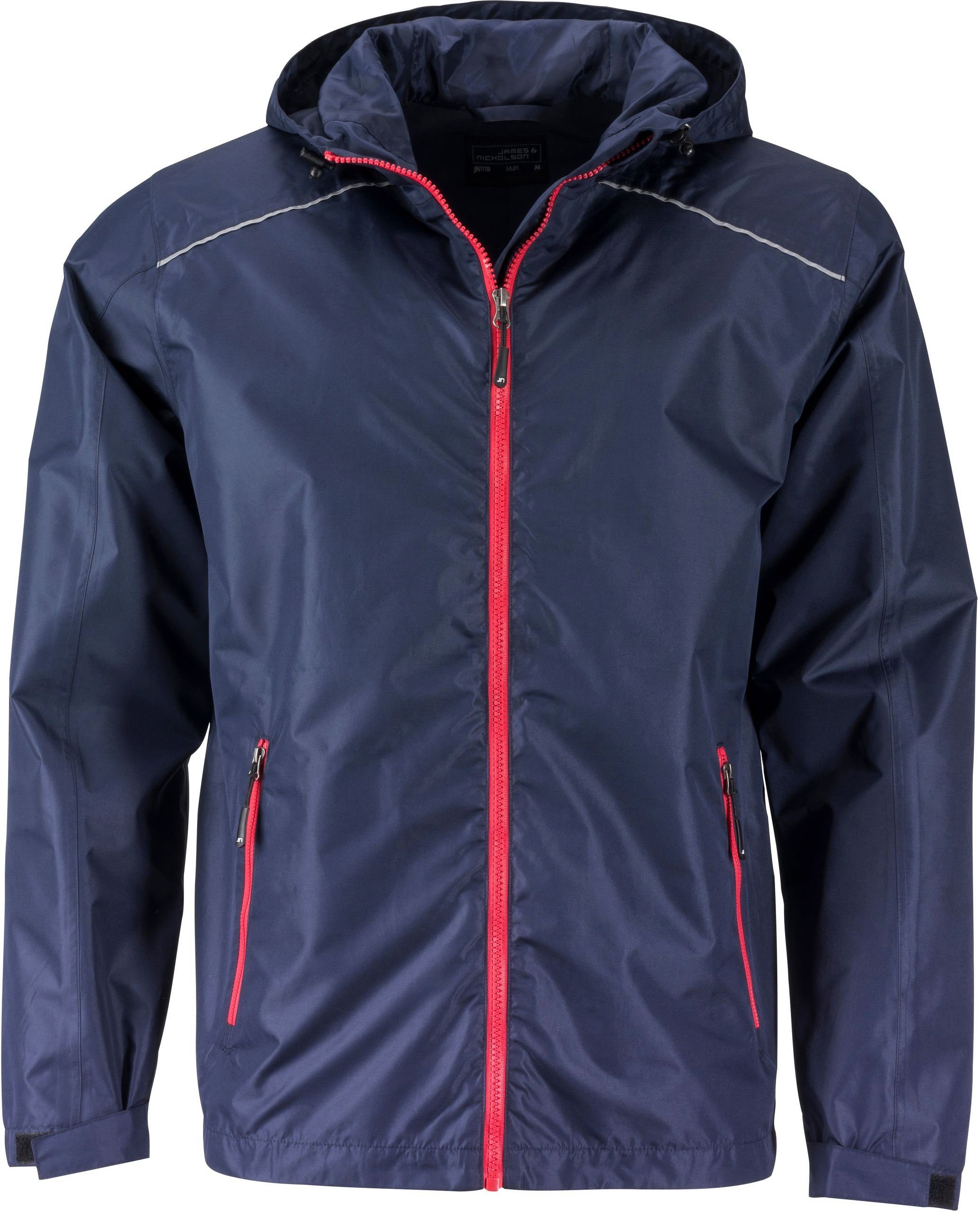 James & Nicholson Regenjacke Herren FaS501118 wasserdicht navy/red