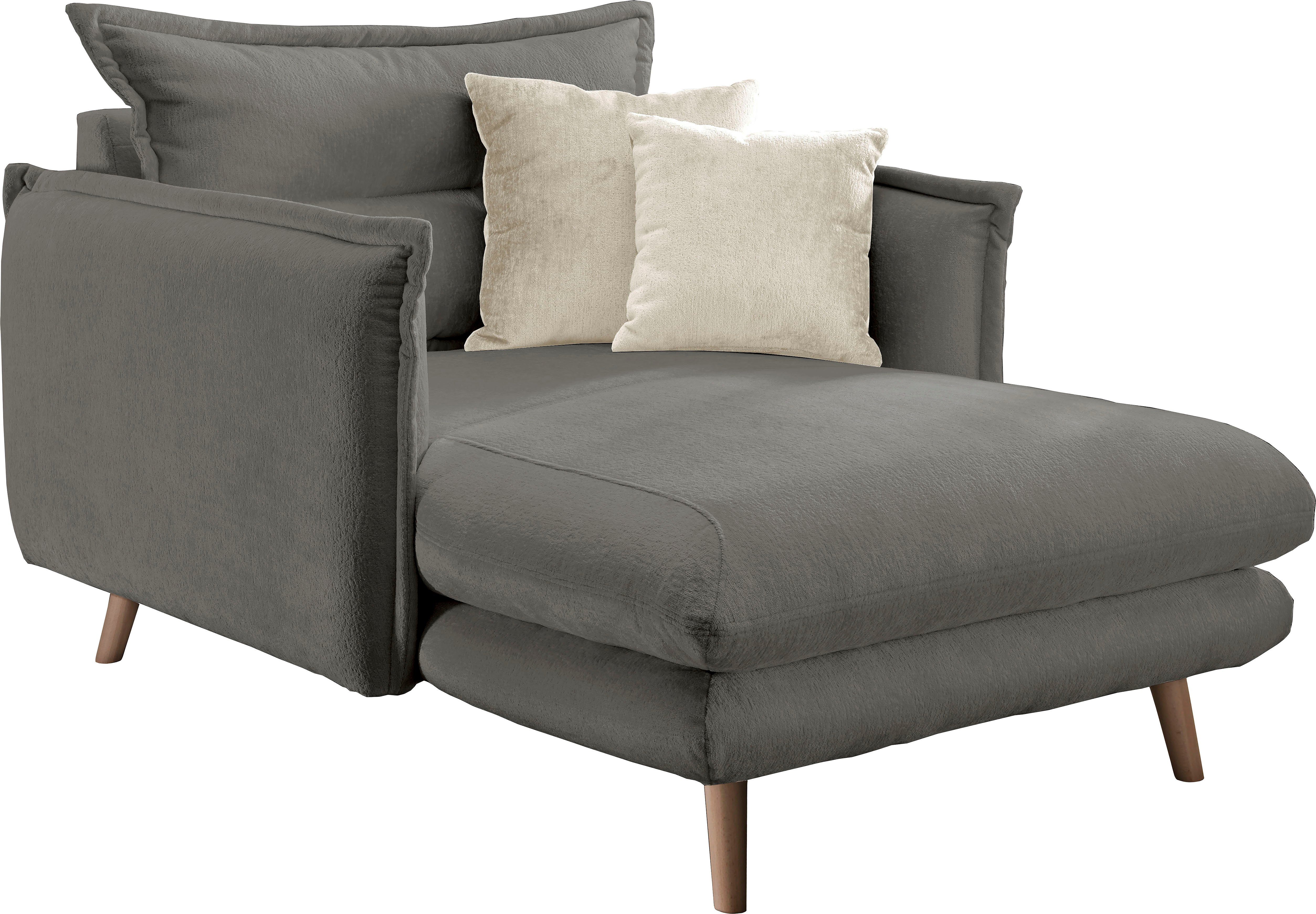 Home affaire Loveseat Lazio, moderner Sessel mit einer bequemen Polsterung, 2 Stk. Zierkissen