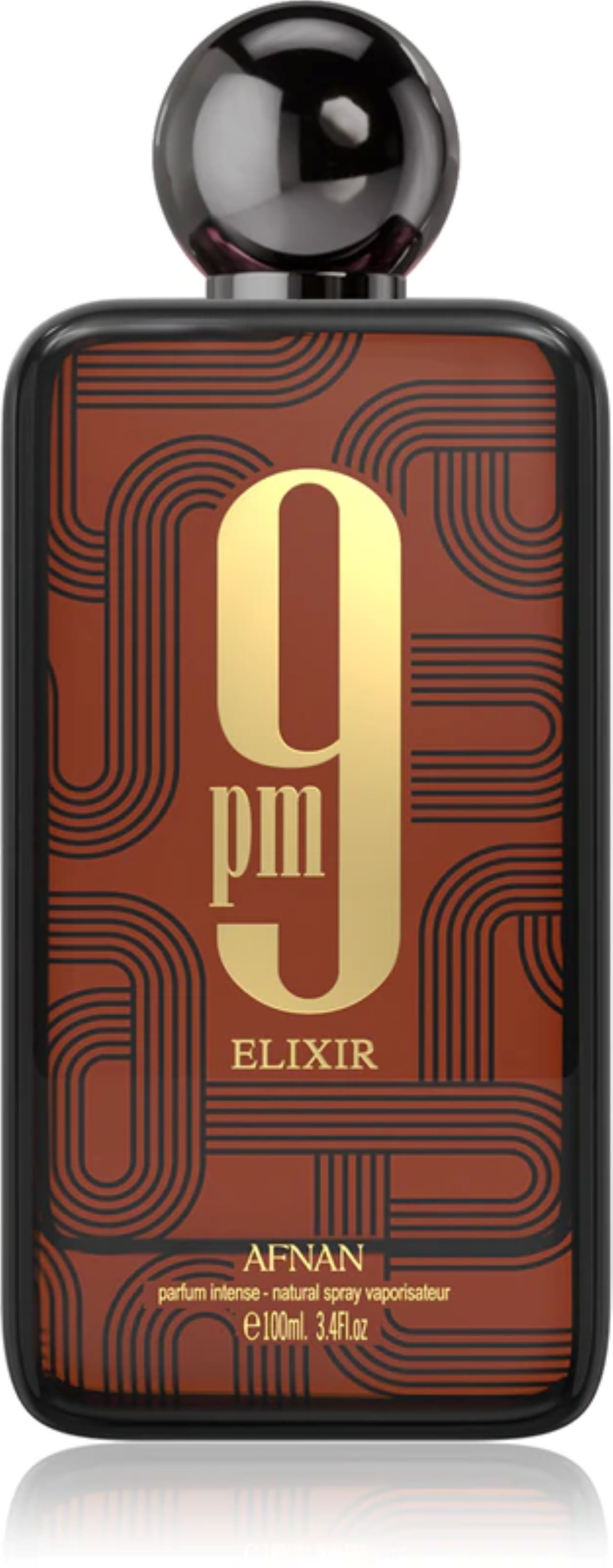 Afnan Eau de Parfum "9pm Elixir" Intensive, warme Herrenkomposition mit würziger Eleganz, Sinnlich, tiefgründig & magnetisch – der perfekte Abendduft für Männer
