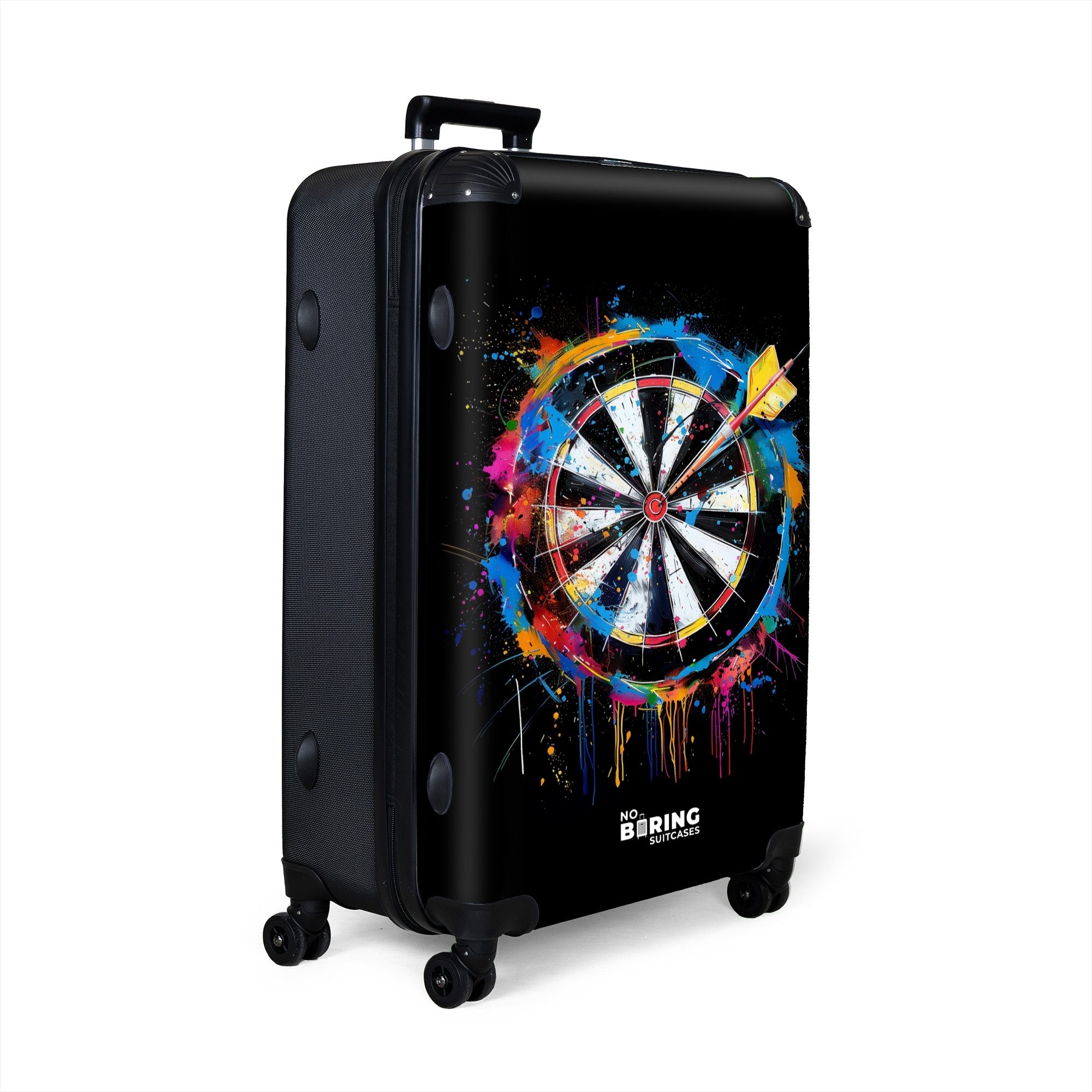 NoBoringSuitcases.com© Hartschalen-Trolley Dartscheibe mit Graffiti 77 günstig online kaufen