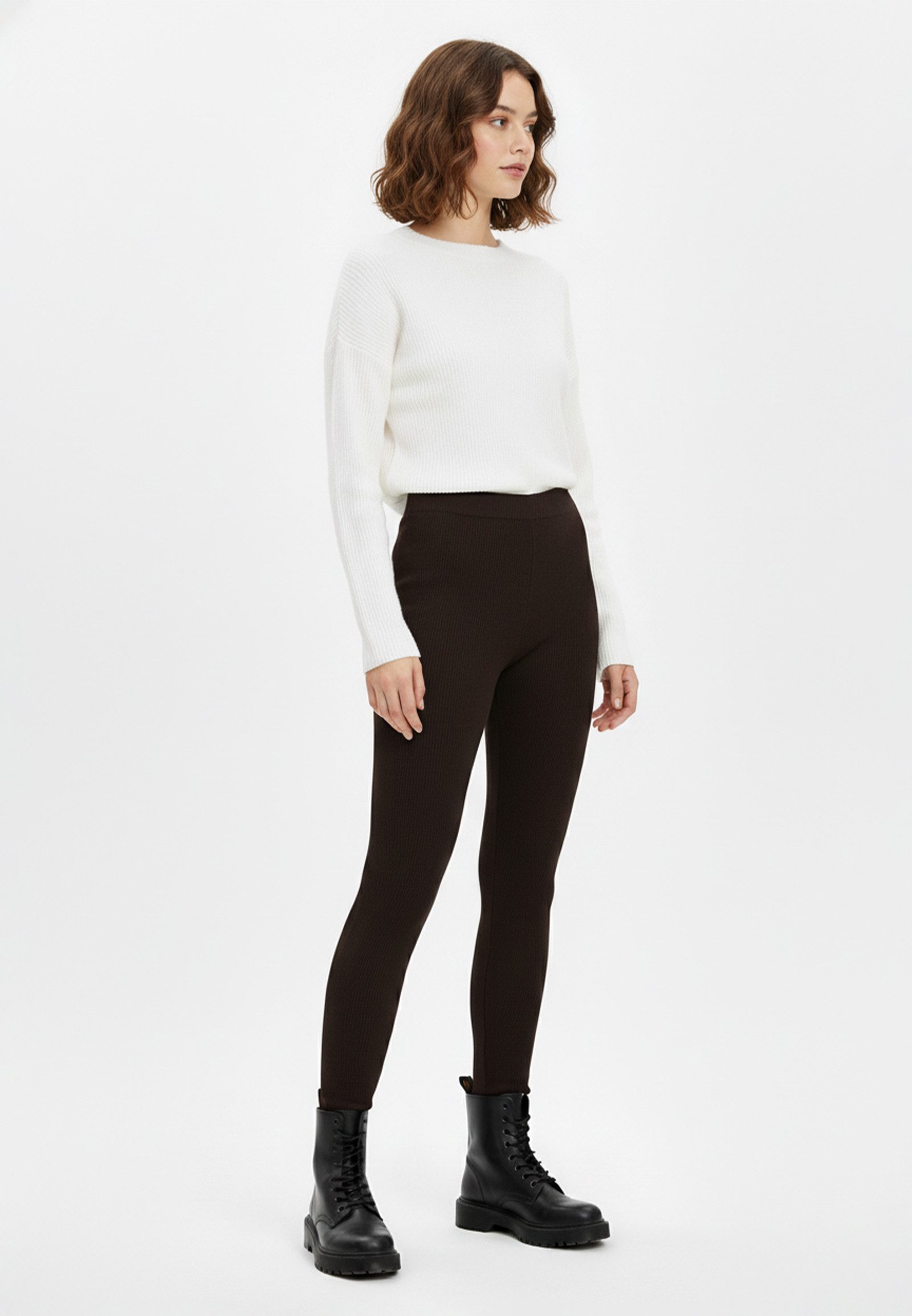 Stitch & Soul Leggings Strukturierte Ripp-Optik Essentials (2-tlg) D93050Z62285A_Leggings