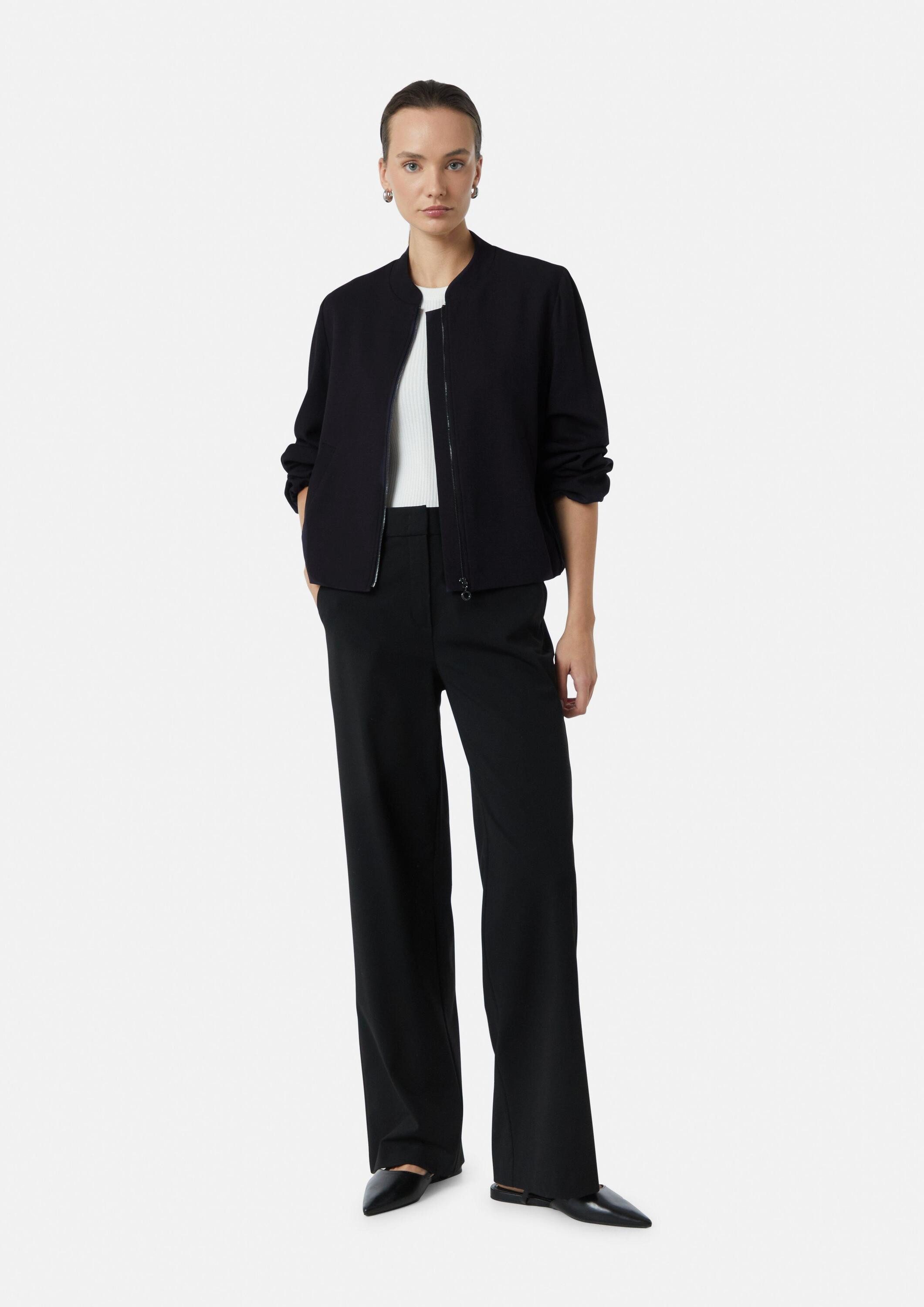 comma Funktionsjacke Indoor-Jacke Blouson mit Raffung