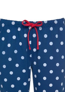 PEANUTS Pyjama (2 tlg) mit Snoopy-Druck und Pünktchen-Hose