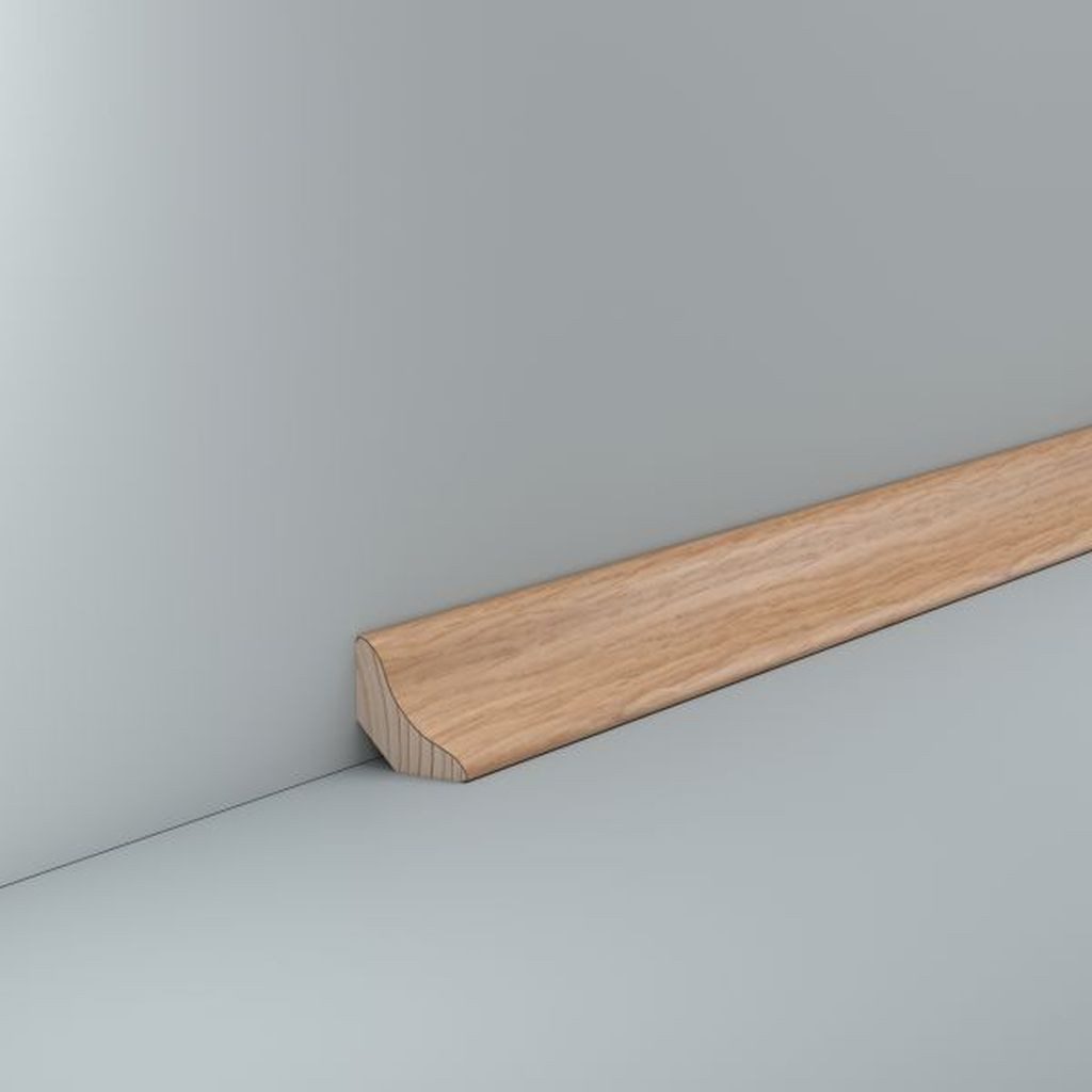 Südbrock Sockelleiste Hohlkehlleiste Eiche 26 x 26 Deckenleiste Echtholzfurnier, L: 250 cm, H: 2.6 cm, 1-St., Echtholzfurnier