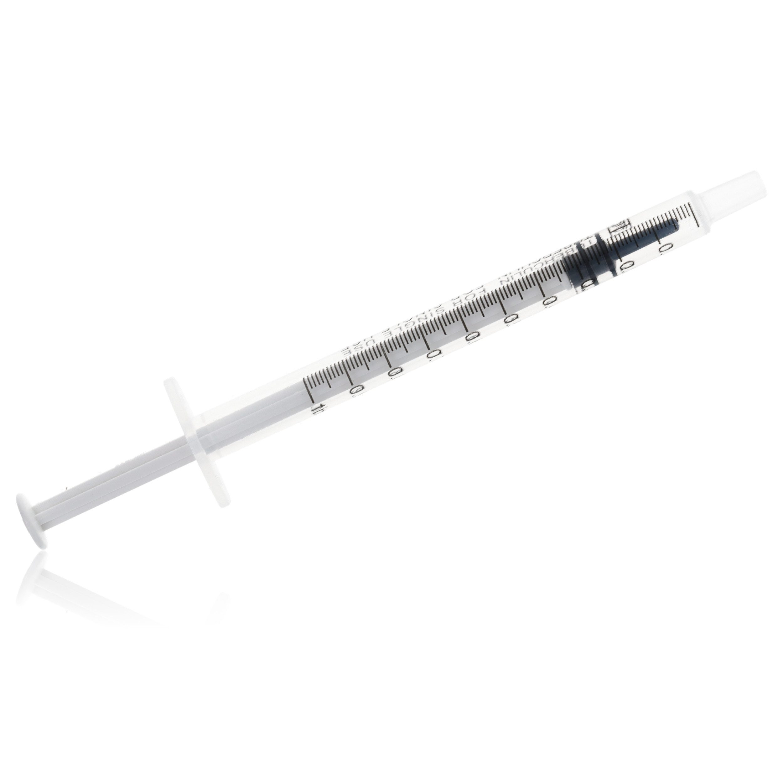Dispomed Einwegspritze DISPOMED Feindosierspritzen 1ml mit Spardorn 100Stk, (Großpackung, 100-St., sterile Einwegspritzen), für medizinische und nicht-medizinische Verwendung