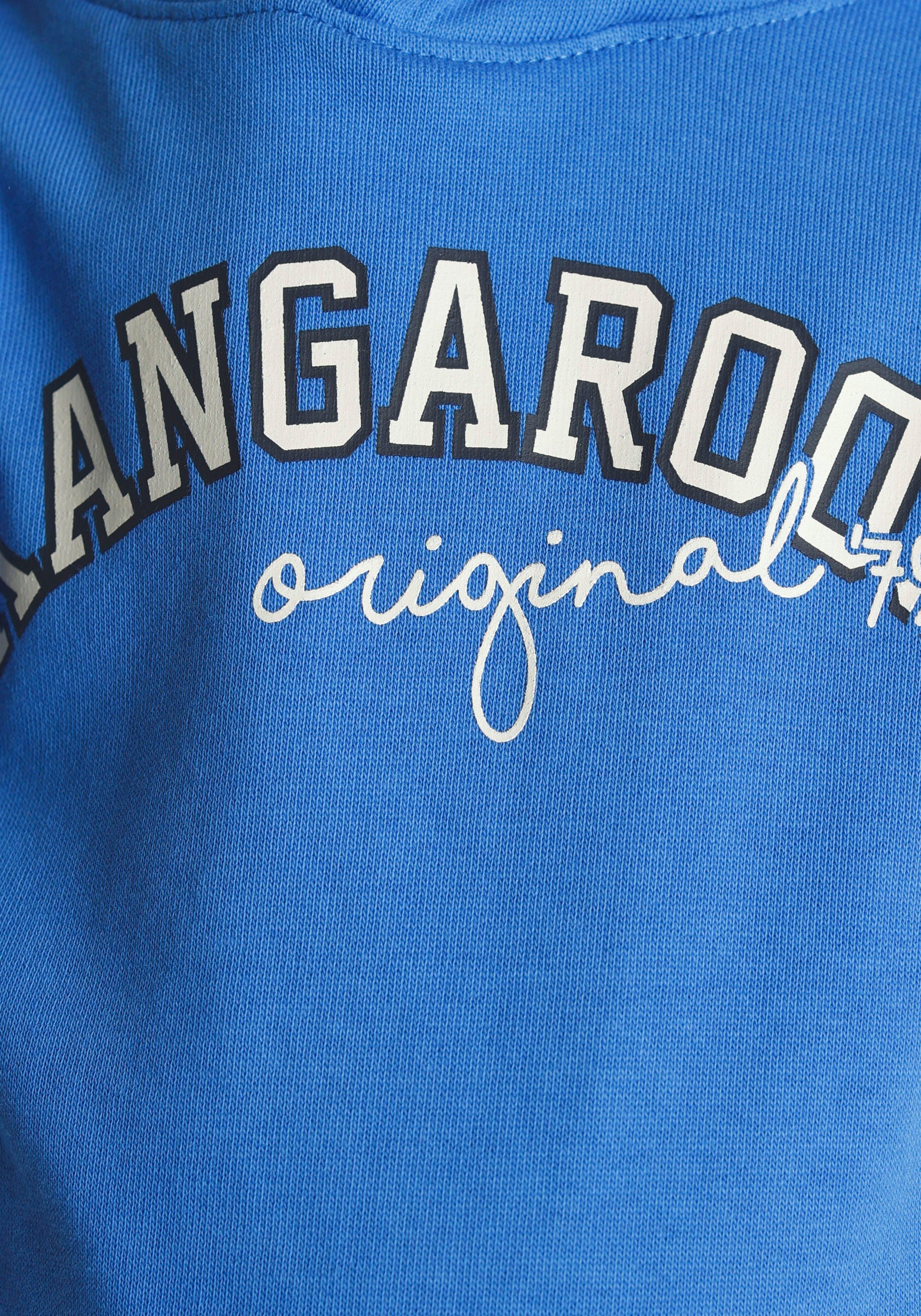 den KangaROOS Streifen Mini Colorblocking, mit Jungen für Kapuzensweatshirt Ärmeln, an