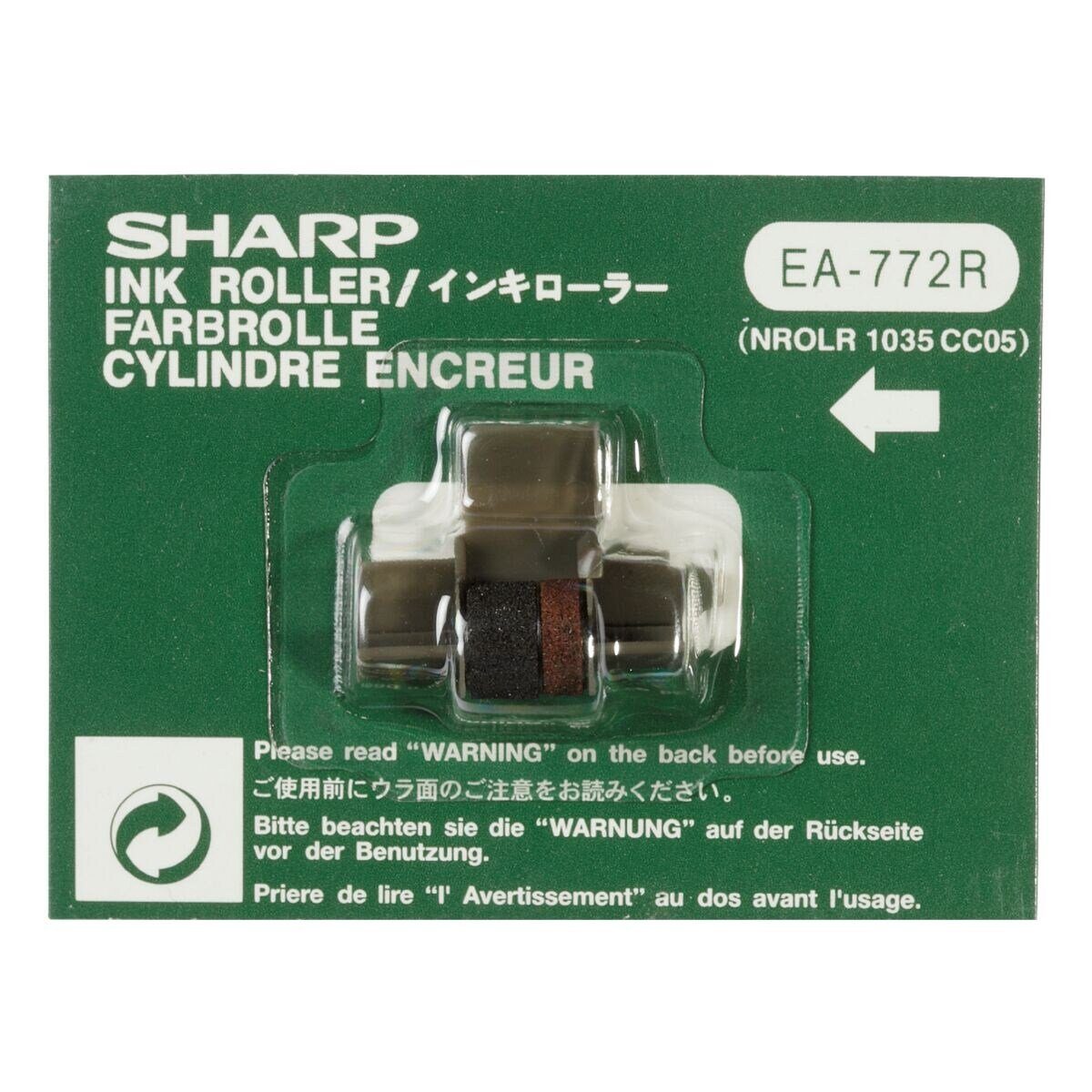 Sharp Druckerband EA-772 R, Farbband für Tischrechner, Gruppe EA-772 R, schwarz/rot