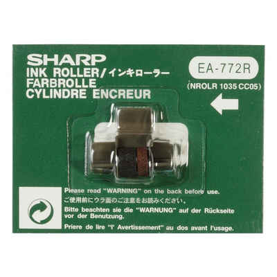 Sharp Druckerband EA-772 R, Farbband für Tischrechner, Gruppe EA-772 R, schwarz/rot