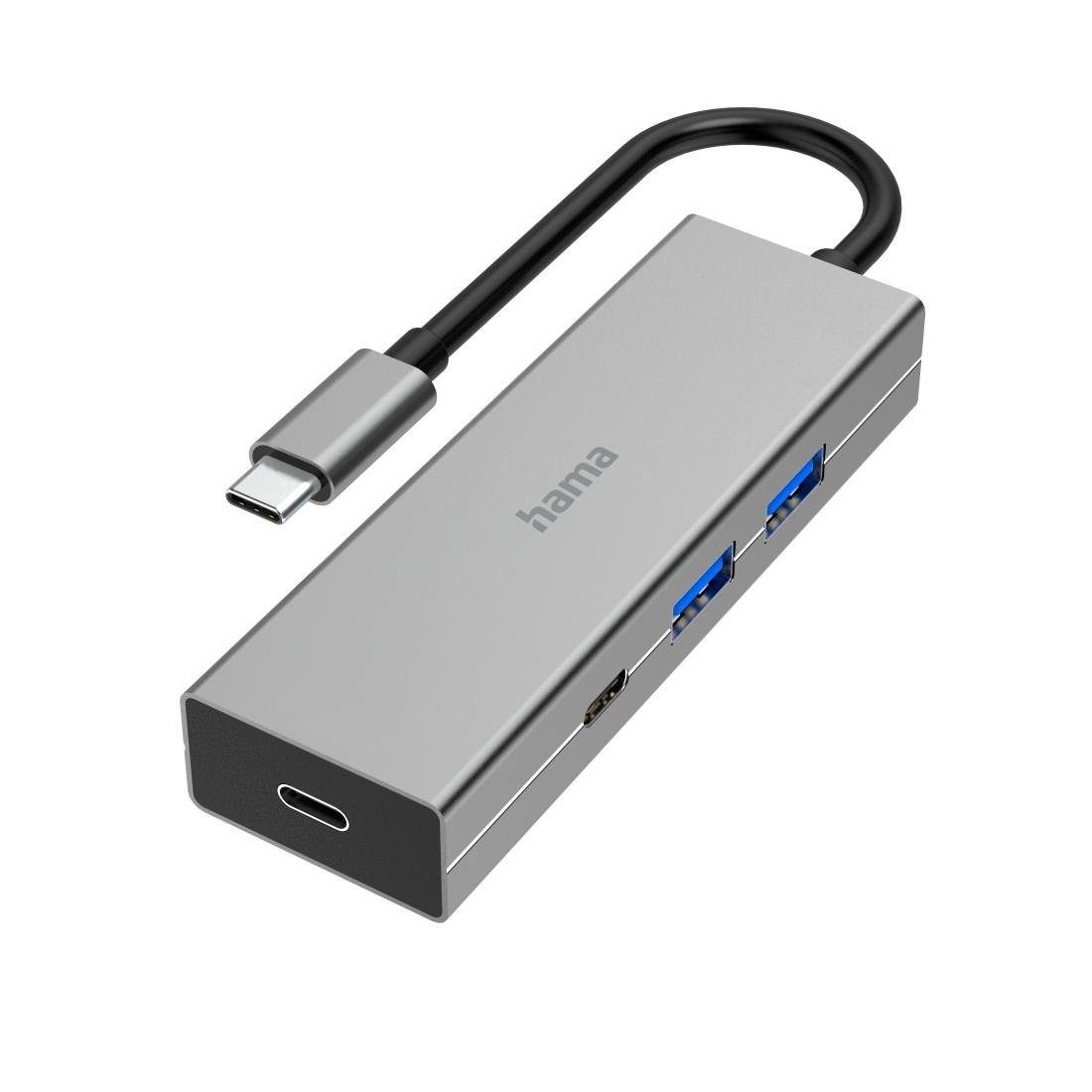 USB-C-Hub, 4 Ports, 2x USB-A, 2x USB-C, USB 3.2 Gen1, 5 Gbit/s USB-Adapter