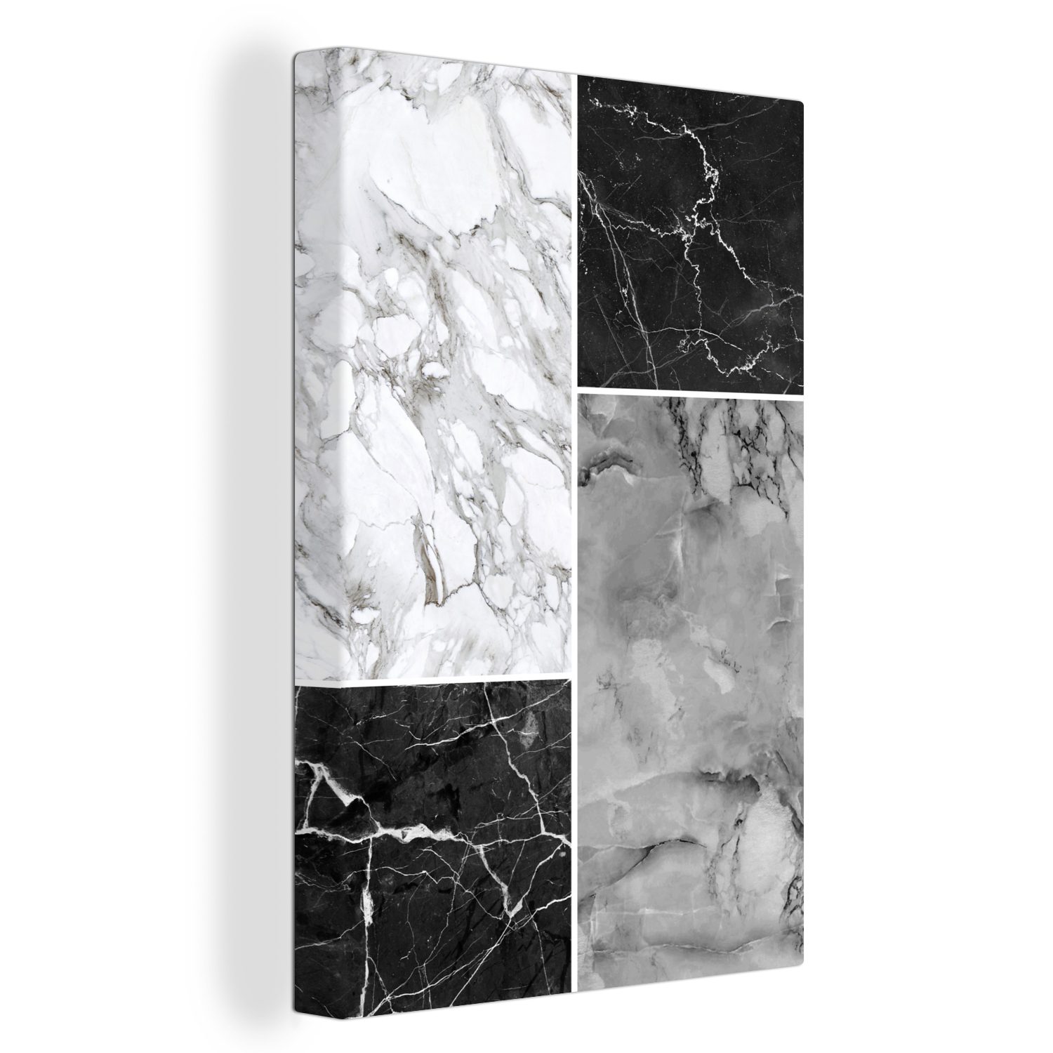 OneMillionCanvasses® Leinwandbild Marmor - Textur - Chic, (1 St), Leinwandbild fertig bespannt inkl. Zackenaufhänger, Gemälde, 20x30 cm